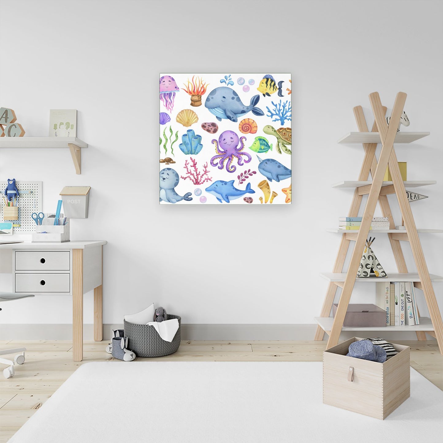 Children'S Sea Life Canvas