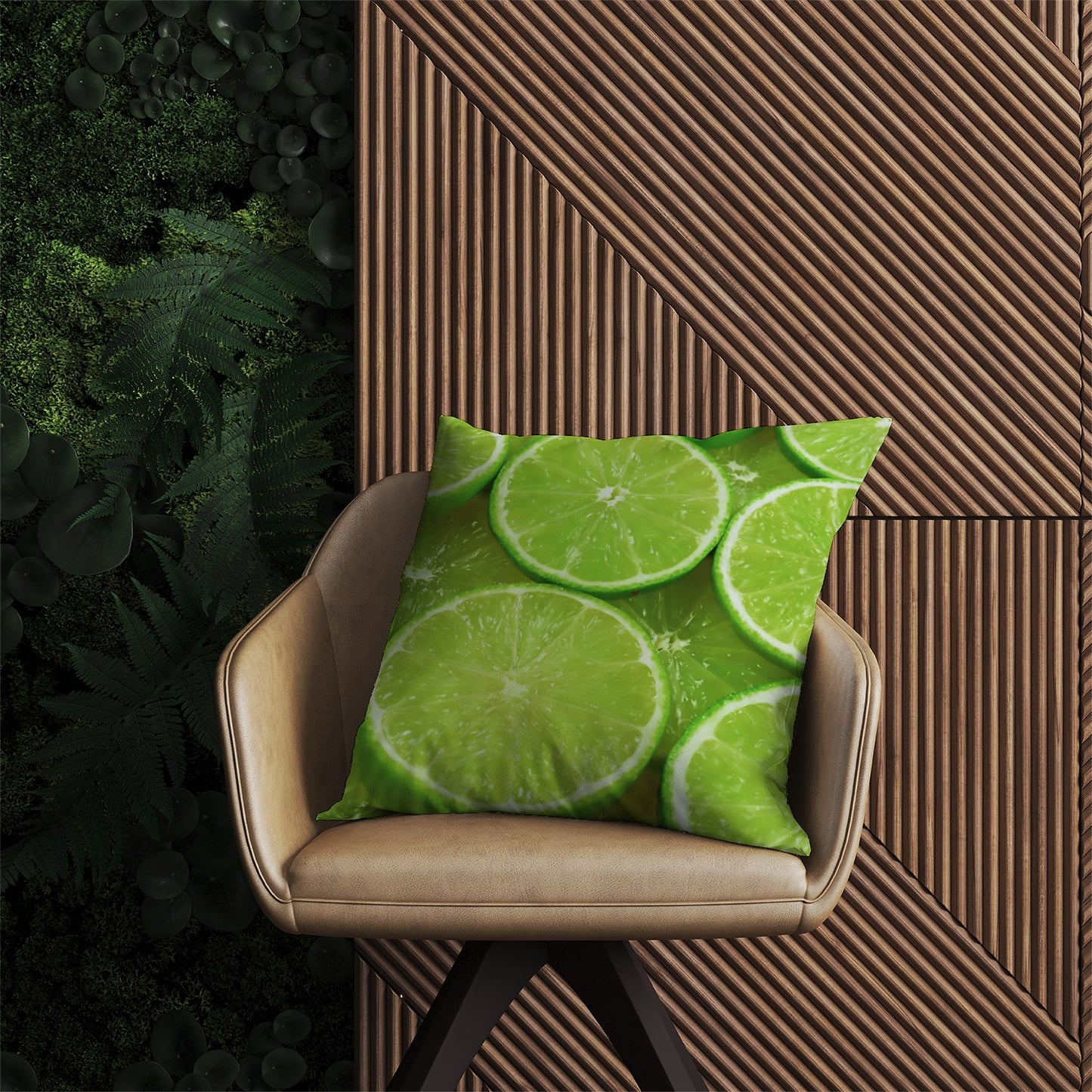 Fresh Limes Outdoor Cushion