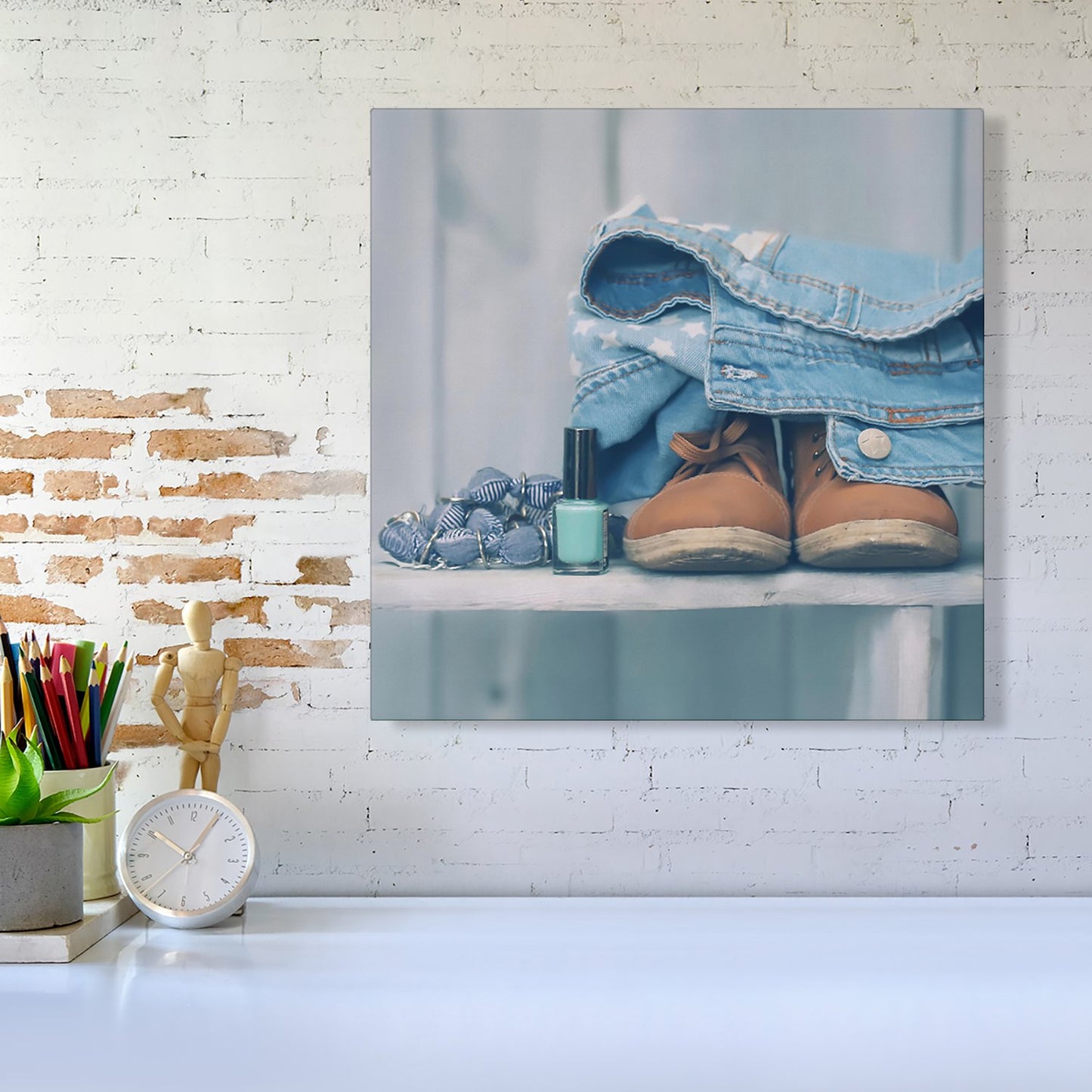 Shoes On The Bench Canvas