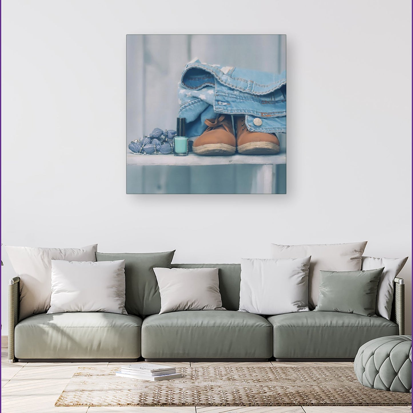 Shoes On The Bench Canvas