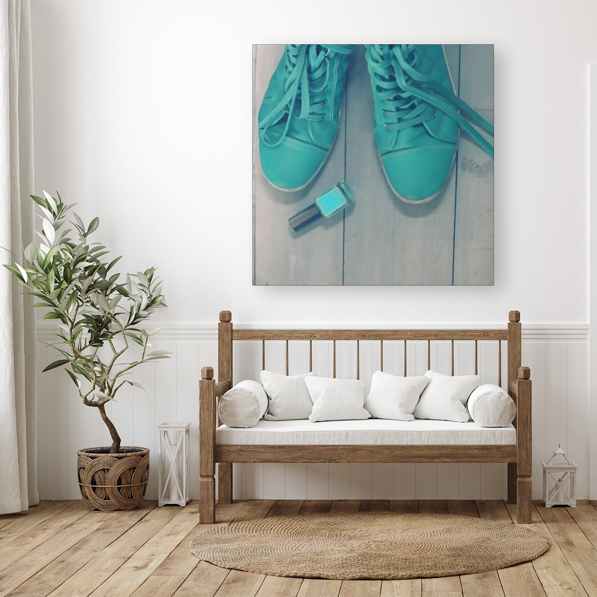 Lipstick Shoes Canvas