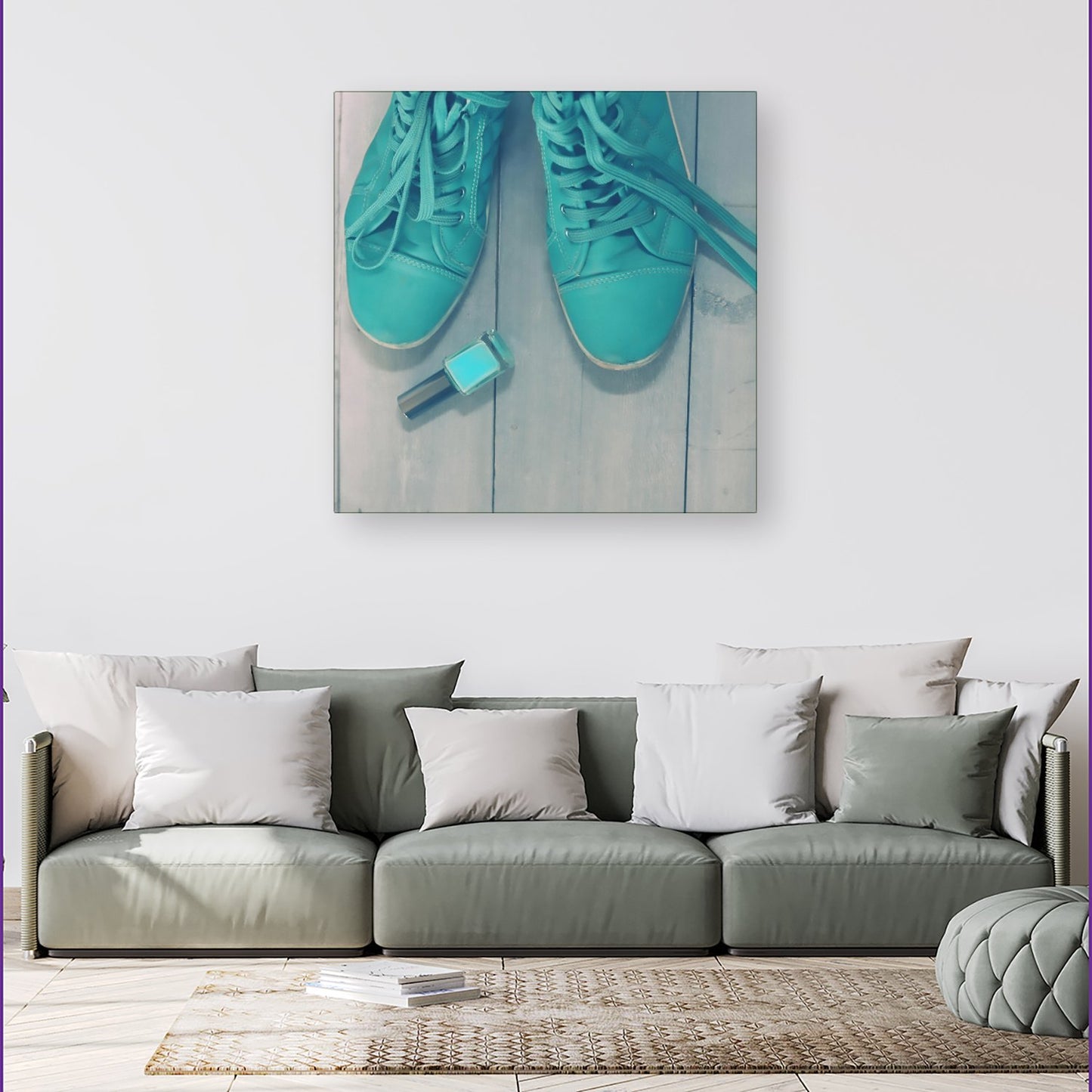 Lipstick Shoes Canvas