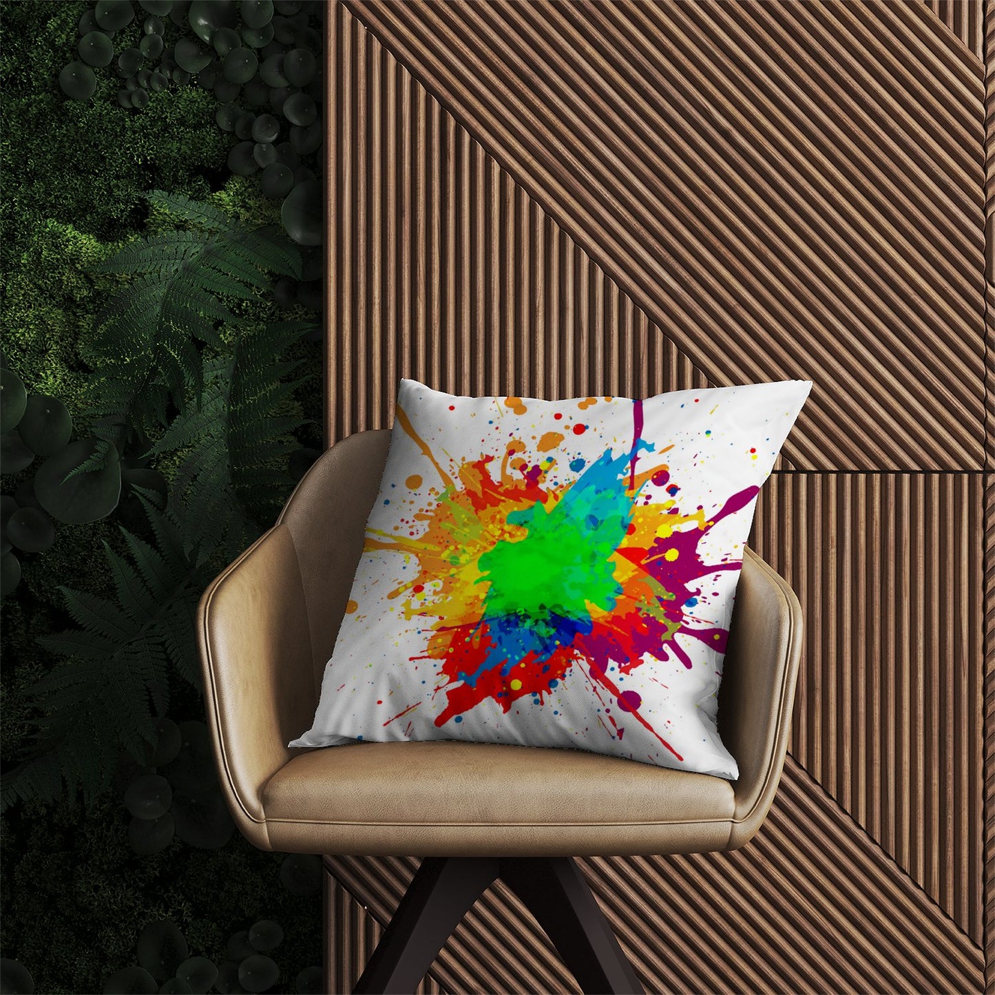 Paint Splash! Outdoor Cushion