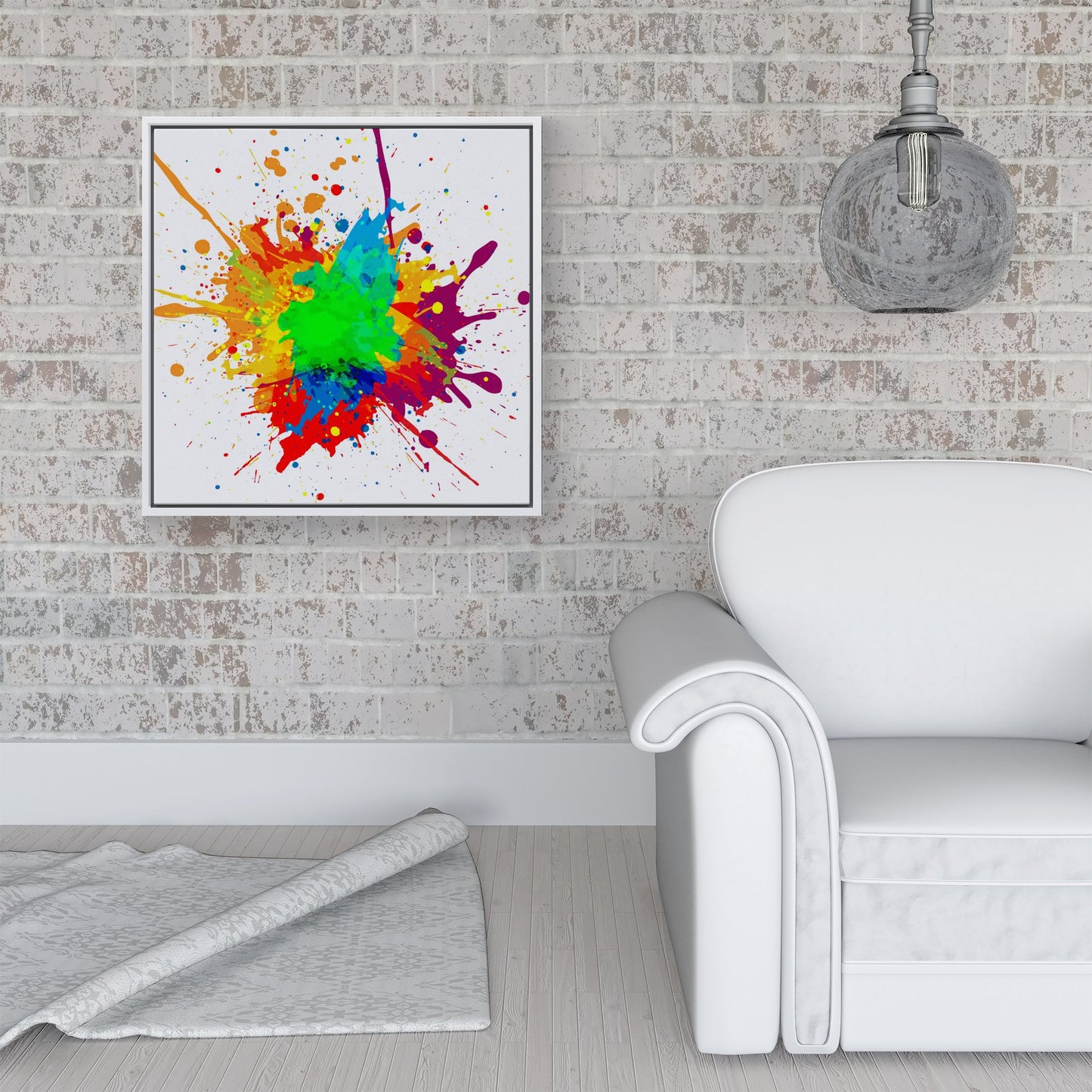 Paint Splash! Framed Canvas