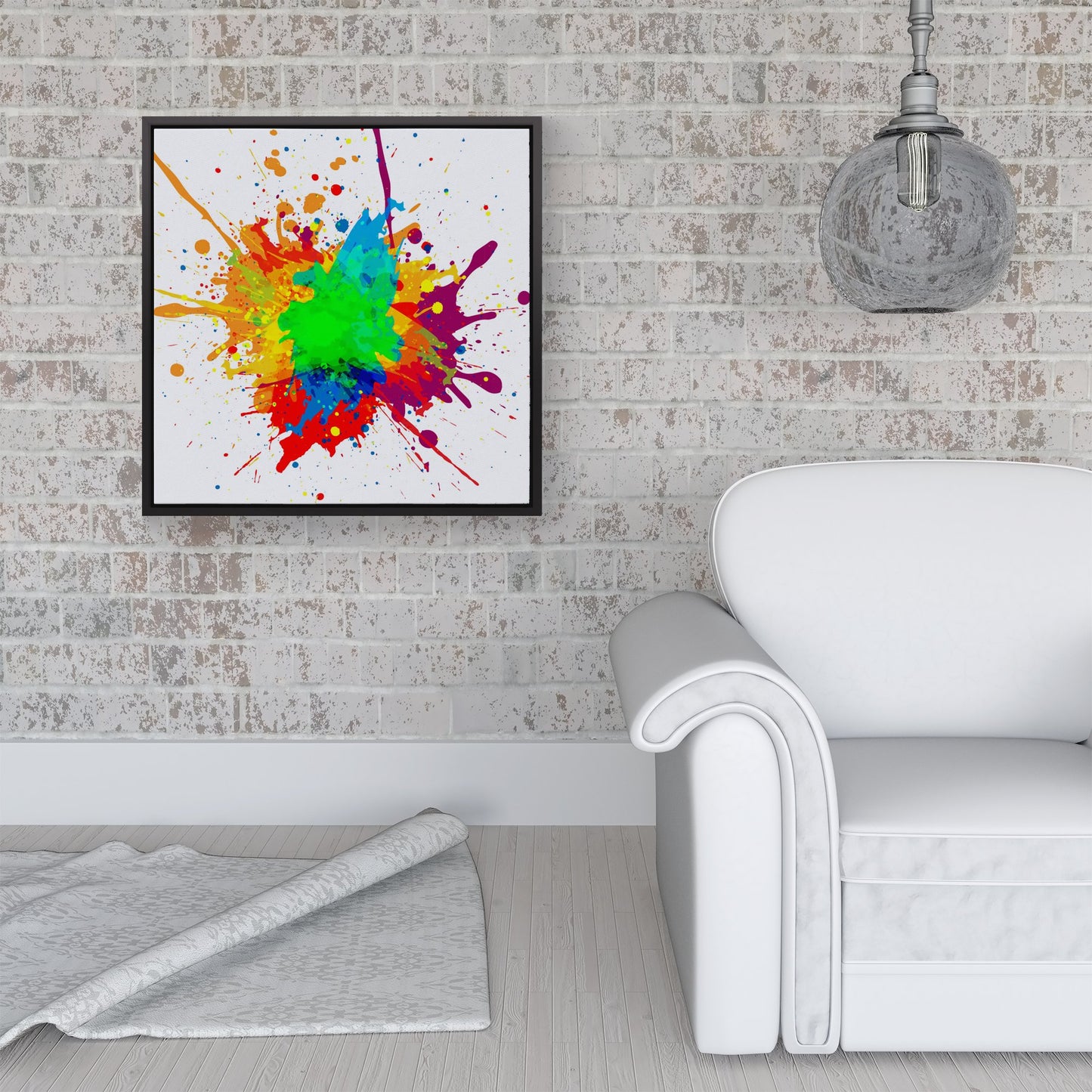 Paint Splash! Framed Canvas