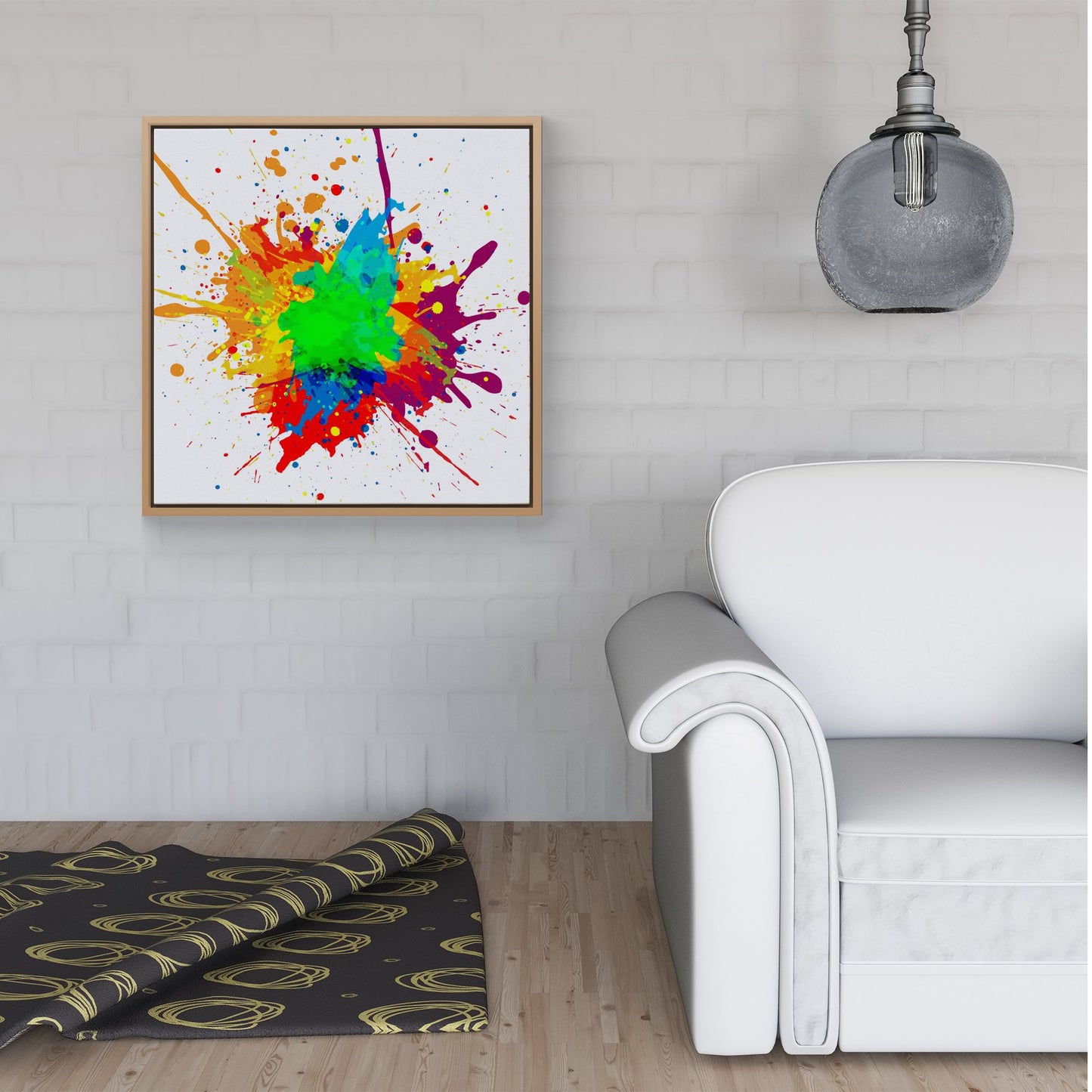 Paint Splash! Framed Canvas