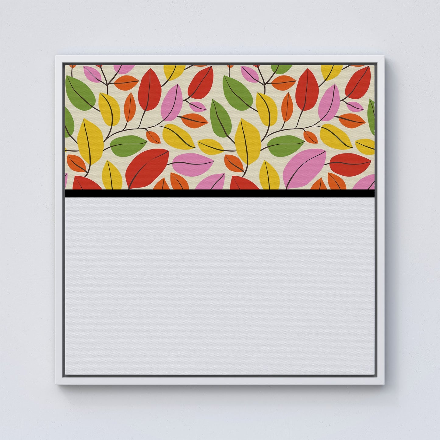 Autumn Leaves Framed Canvas