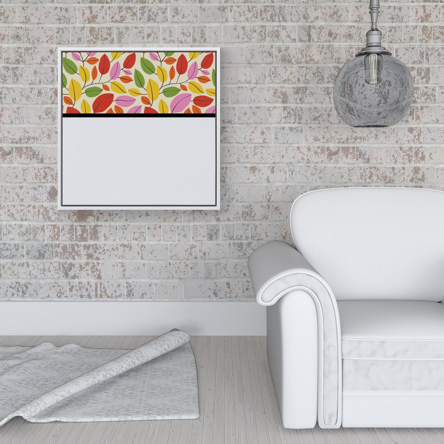 Autumn Leaves Framed Canvas