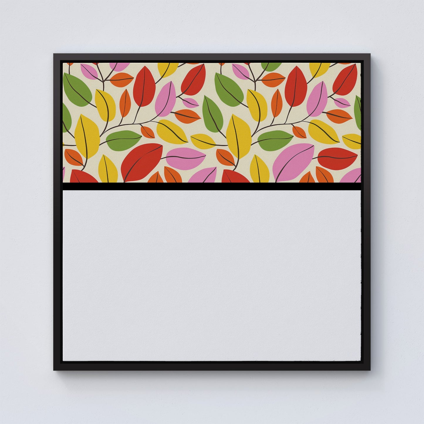 Autumn Leaves Framed Canvas