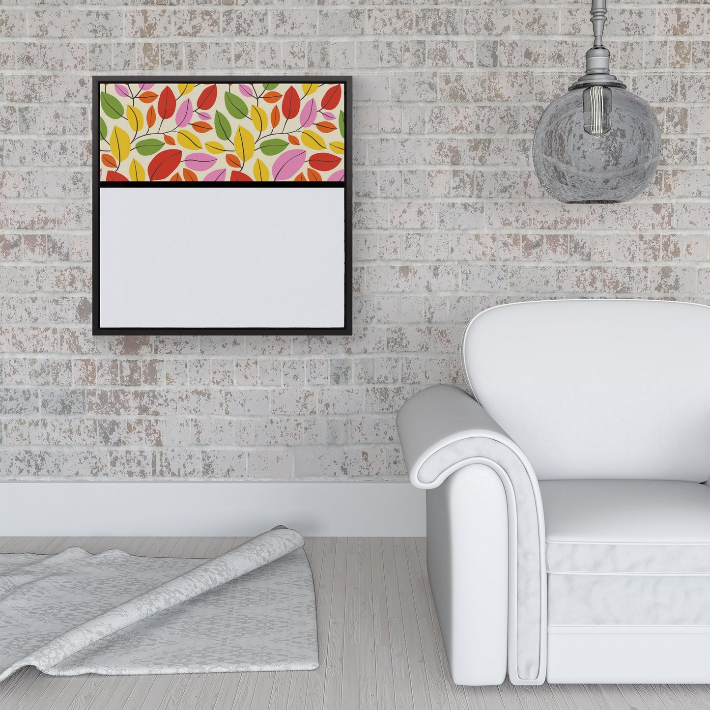 Autumn Leaves Framed Canvas