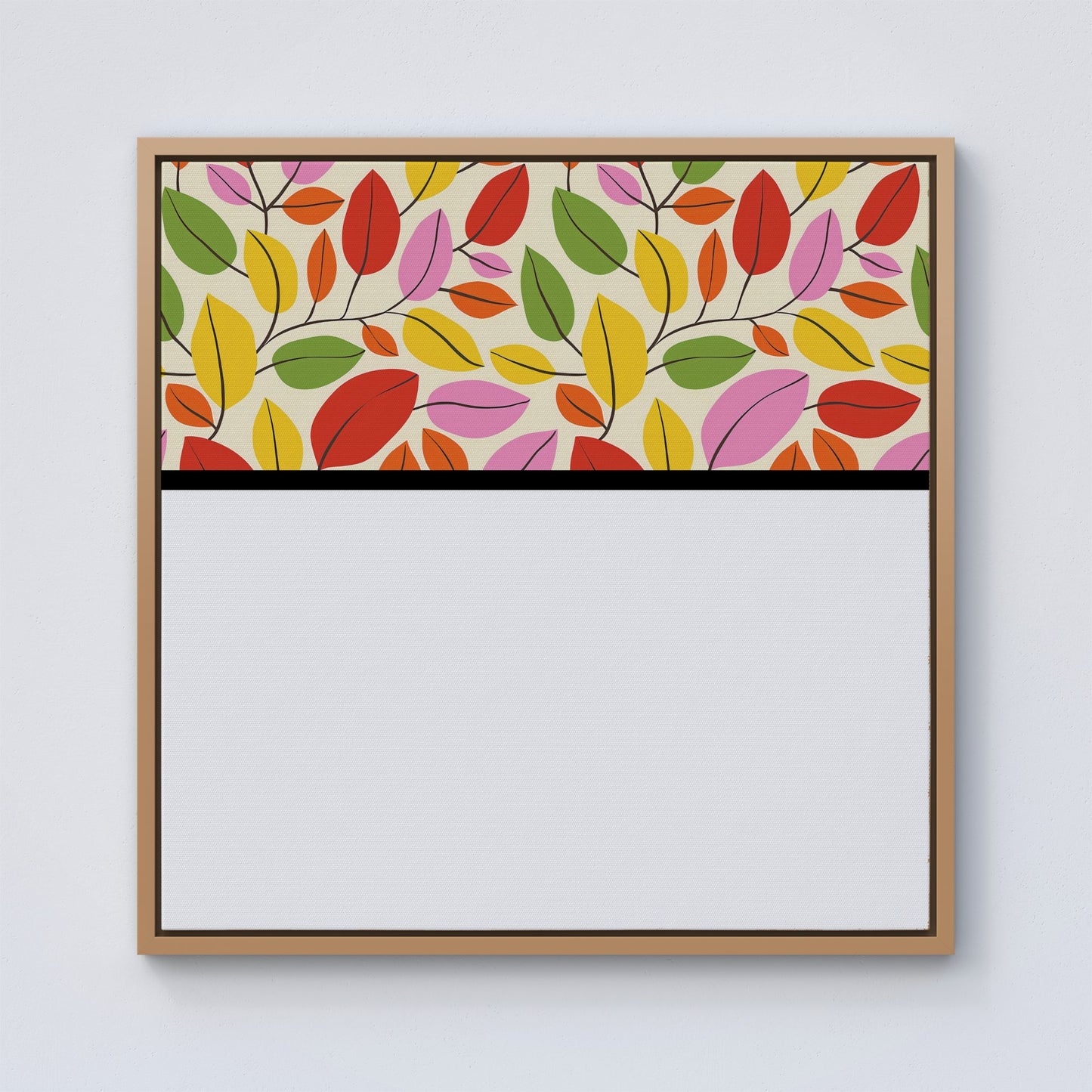 Autumn Leaves Framed Canvas