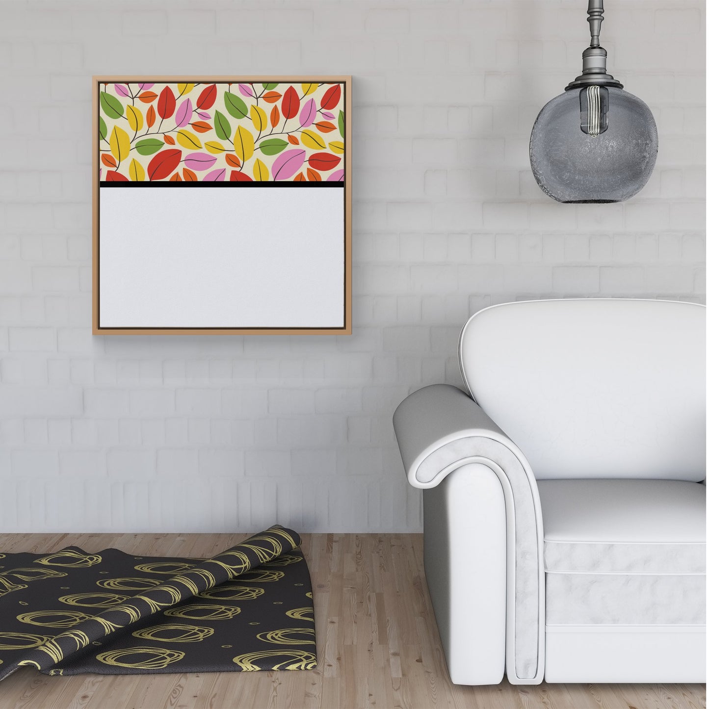 Autumn Leaves Framed Canvas