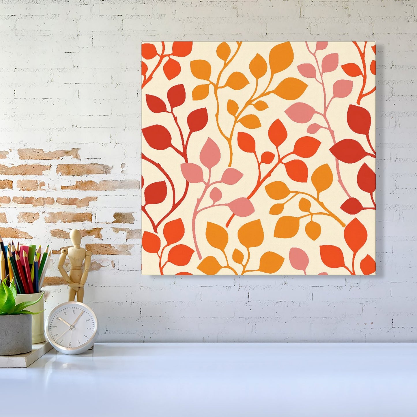 Colorful Autumn Leaves Canvas