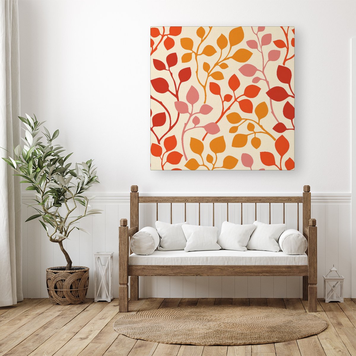 Colorful Autumn Leaves Canvas