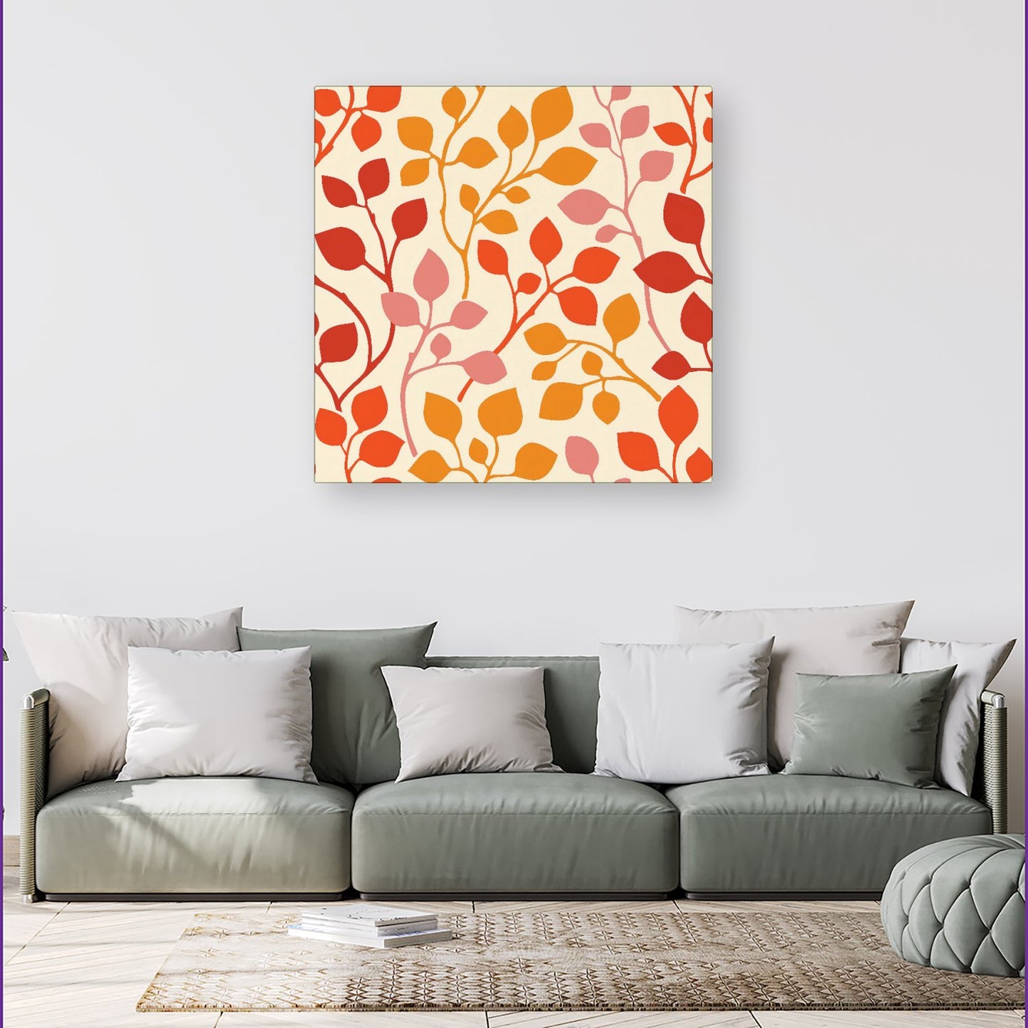 Colorful Autumn Leaves Canvas