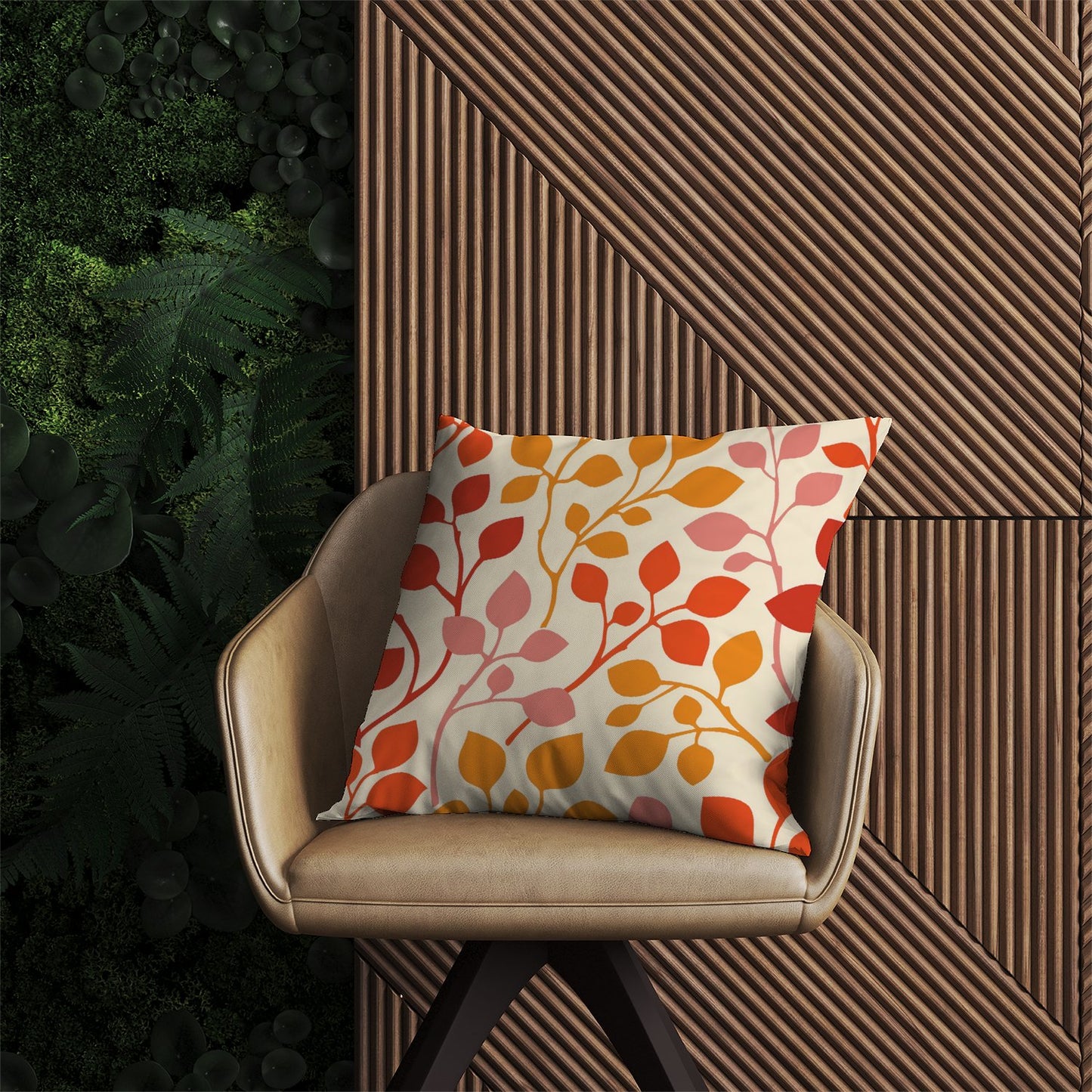Colorful Autumn Leaves Outdoor Cushion