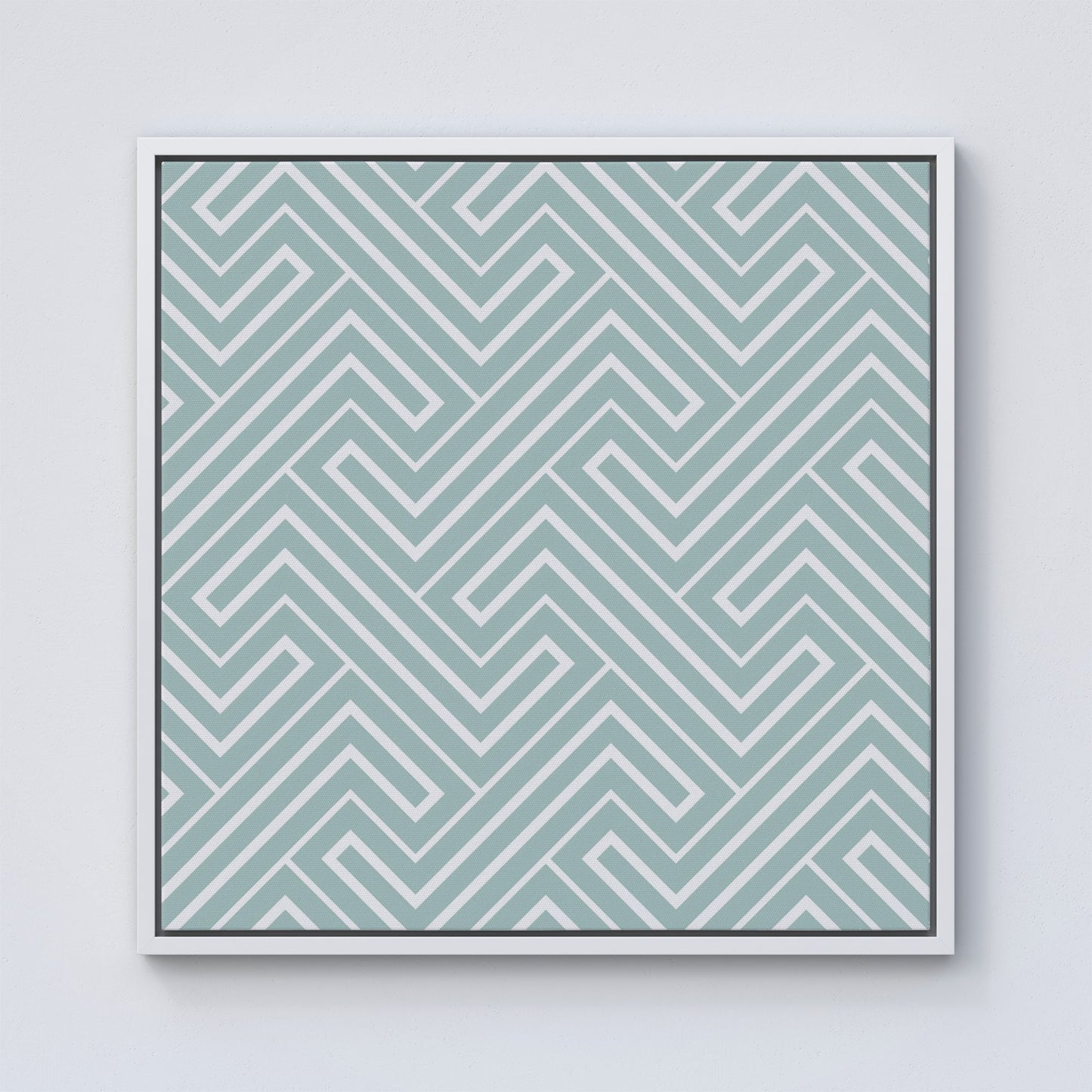 Geometric Modern Ornment Framed Canvas