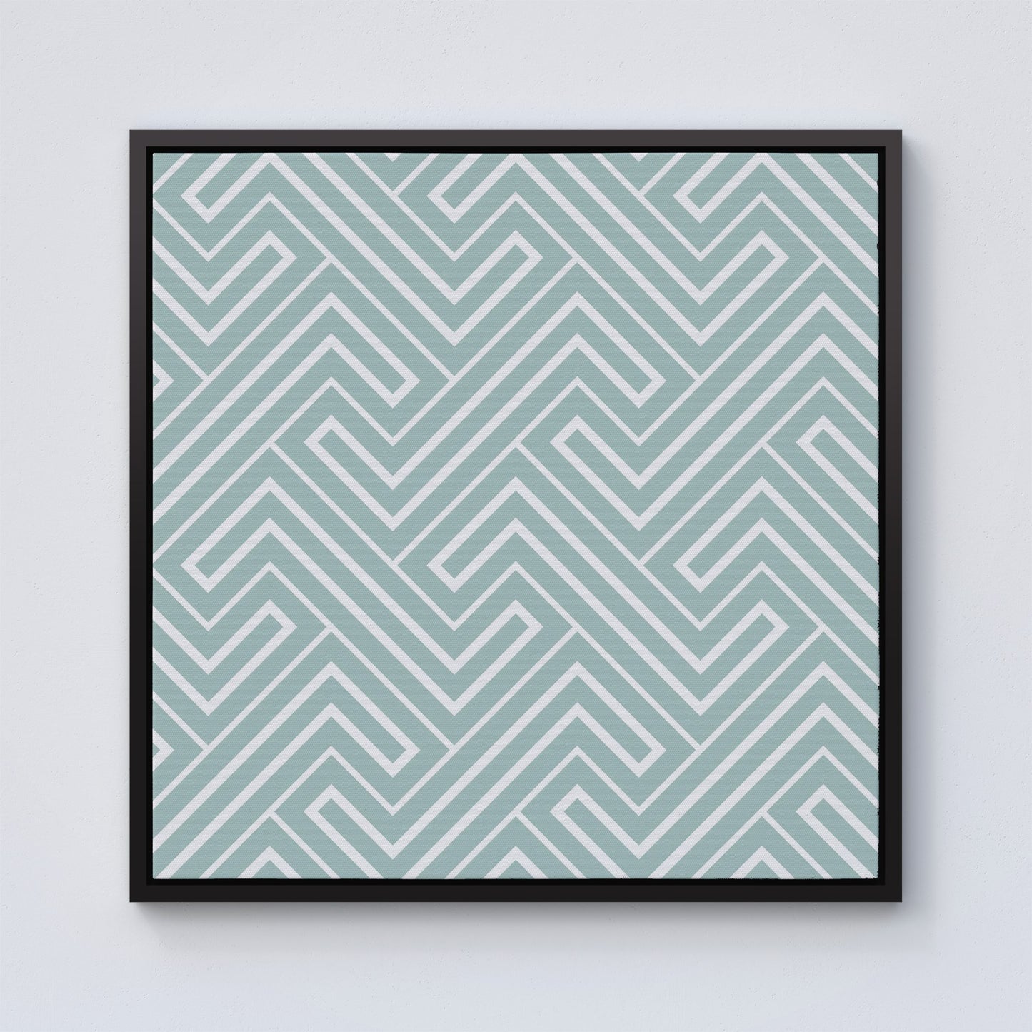 Geometric Modern Ornment Framed Canvas