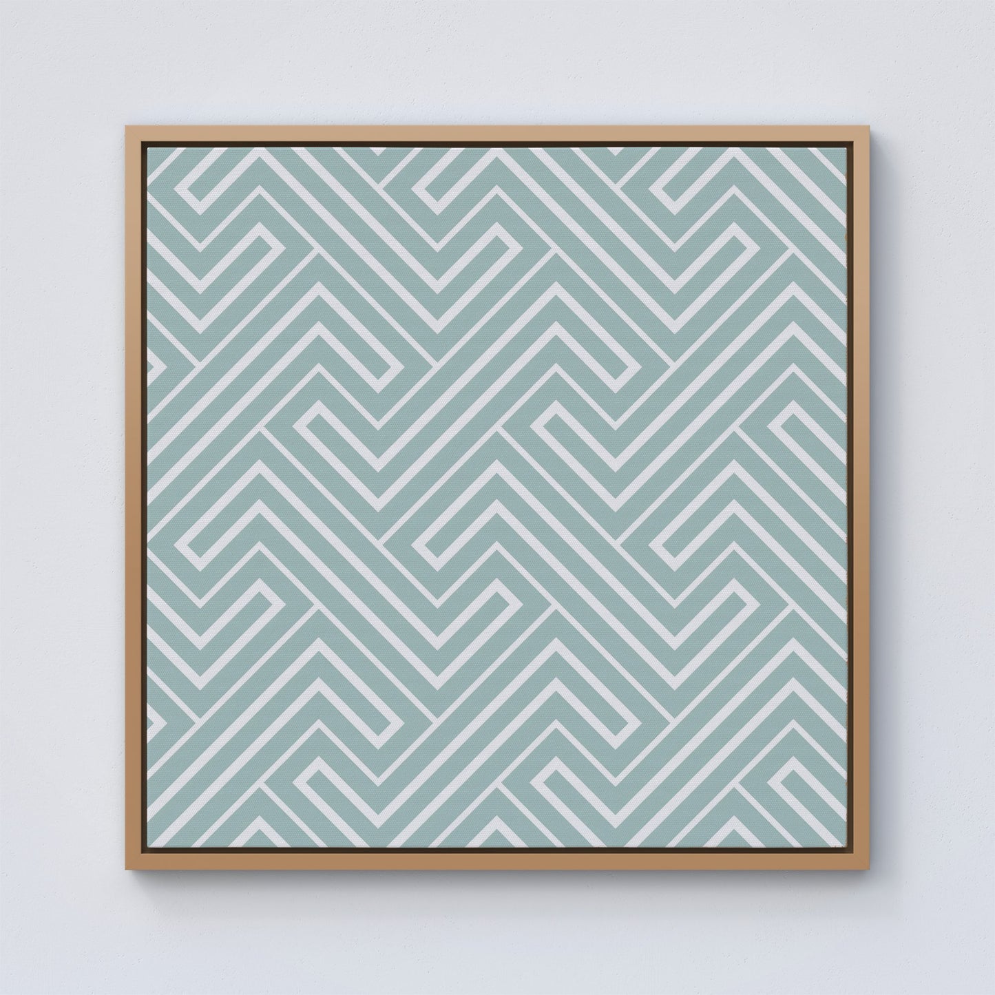 Geometric Modern Ornment Framed Canvas