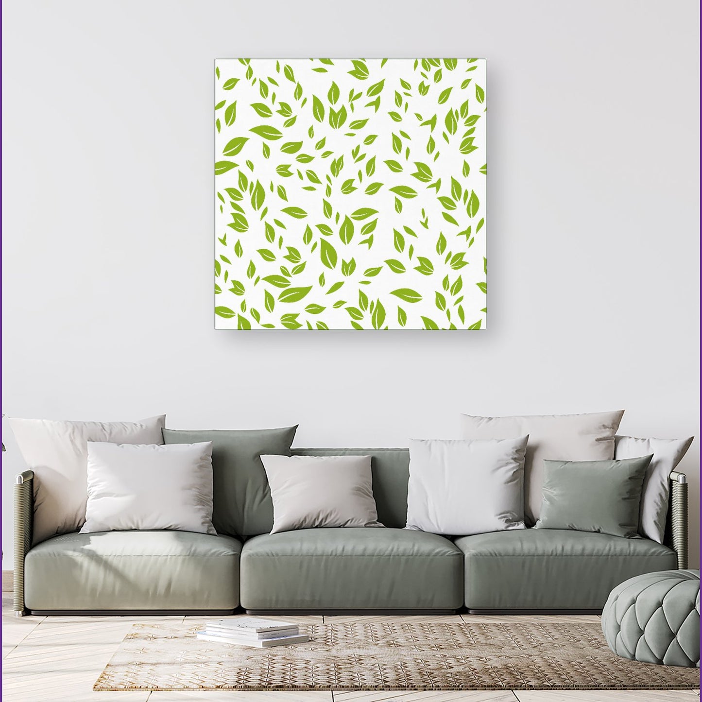 Green Leaves Canvas