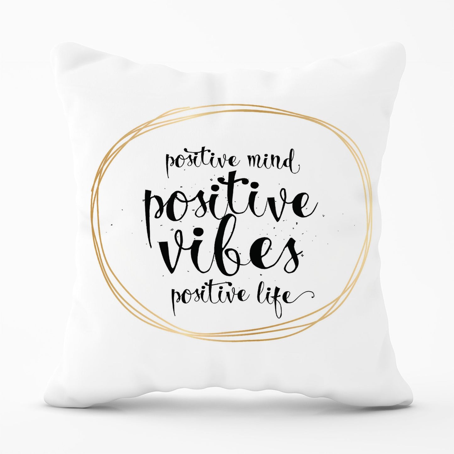 Positive Mind, Vibes, Life Outdoor Cushion