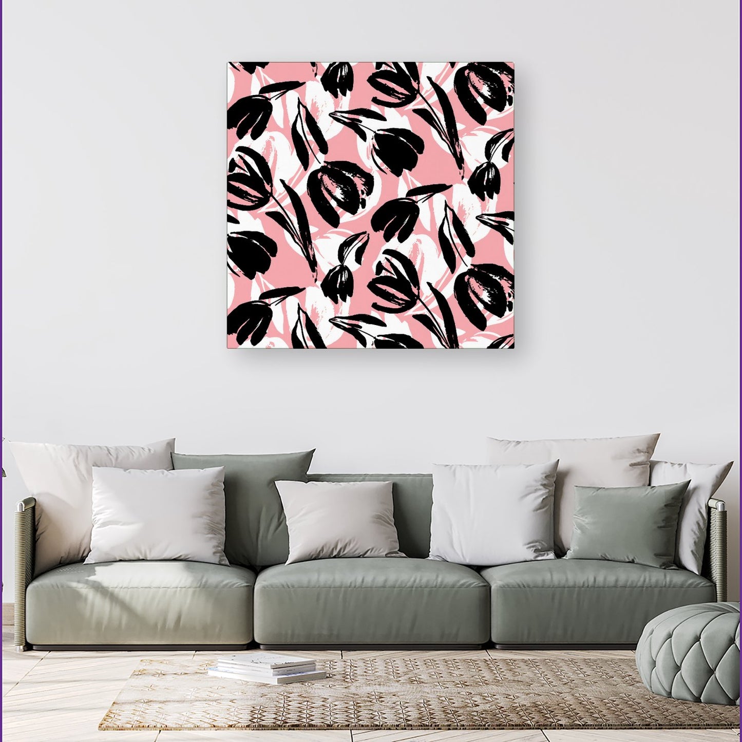 Nature Flat Spring Flower Canvas