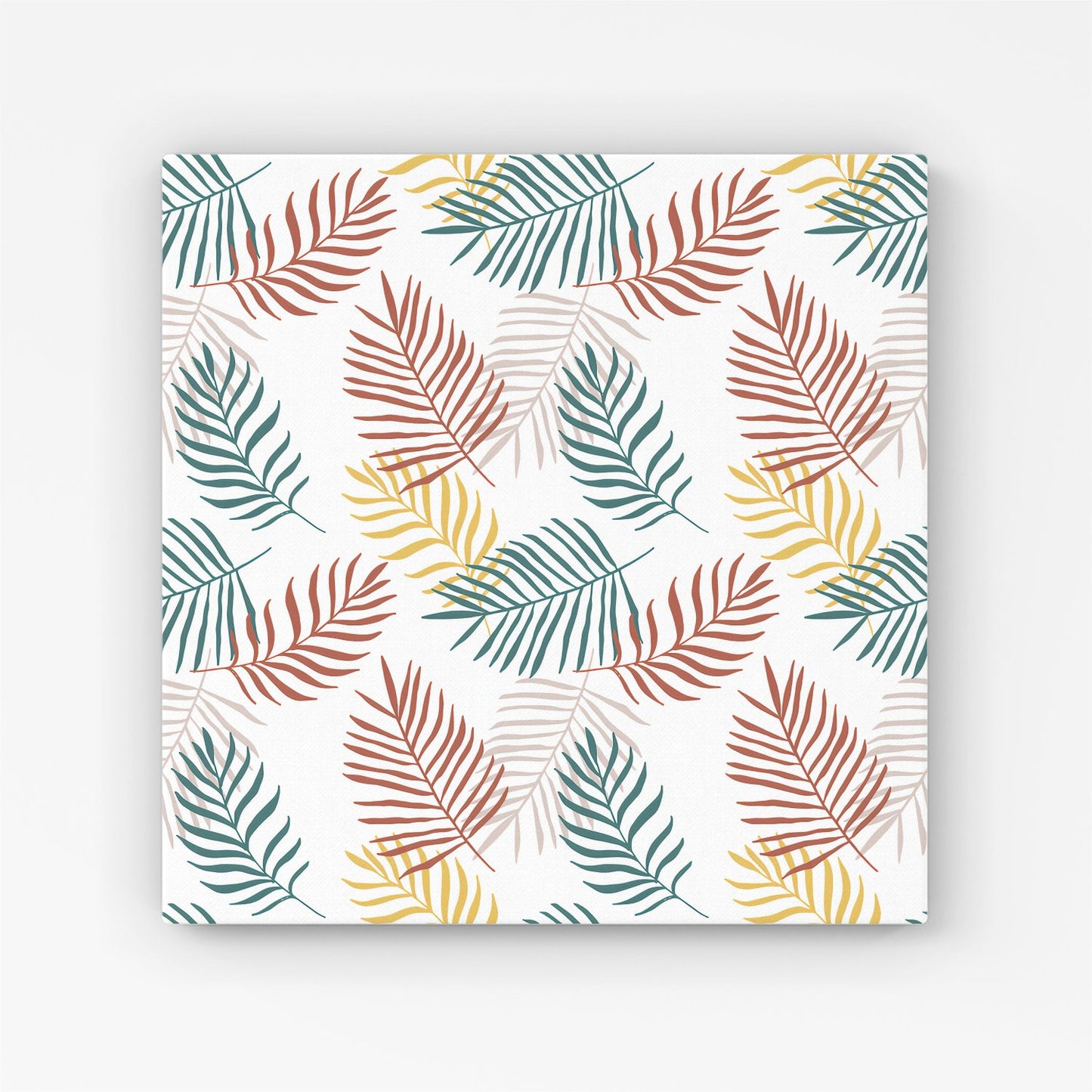 Palm Branches In Natural Colors Canvas