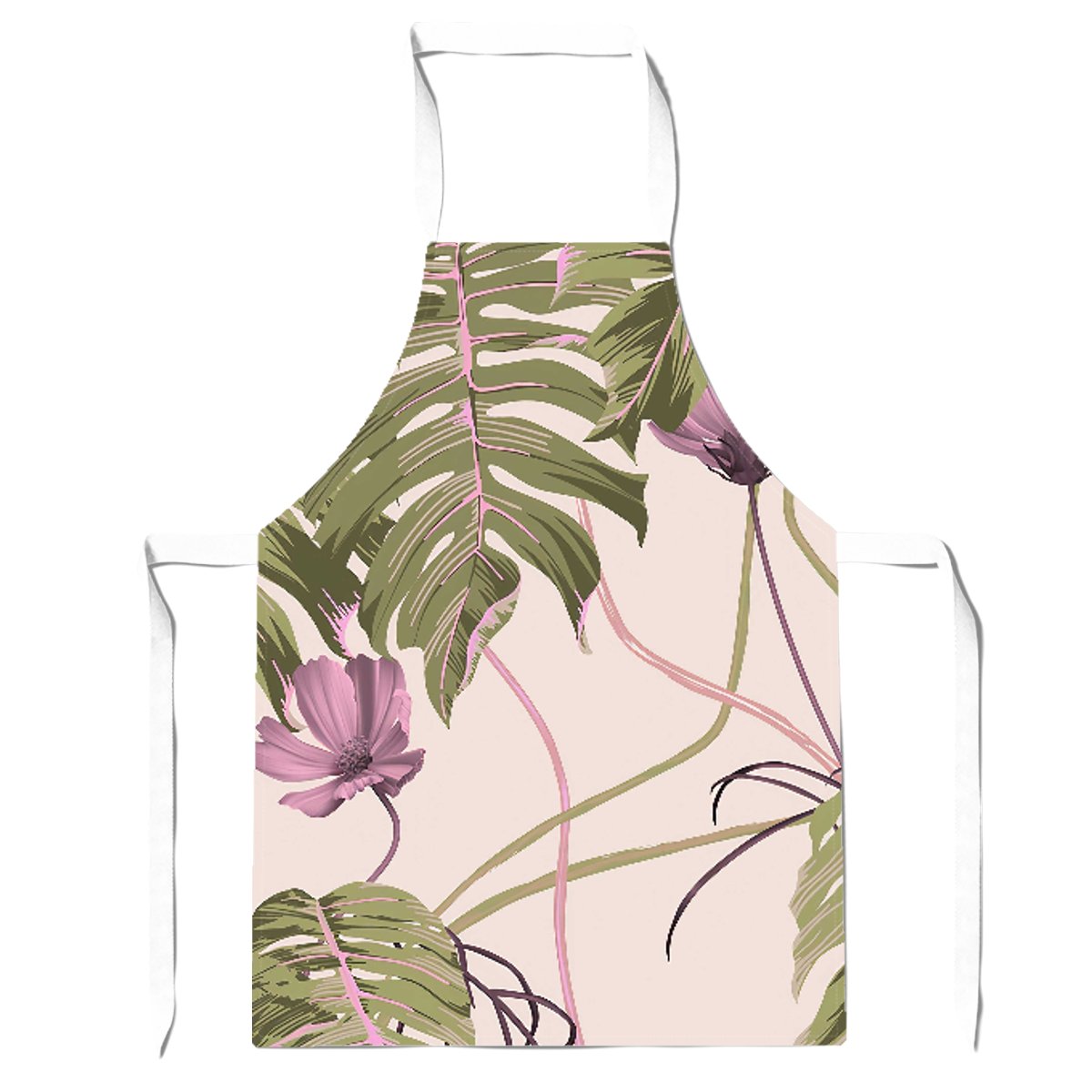 Pink Cosmos Flowers Apron