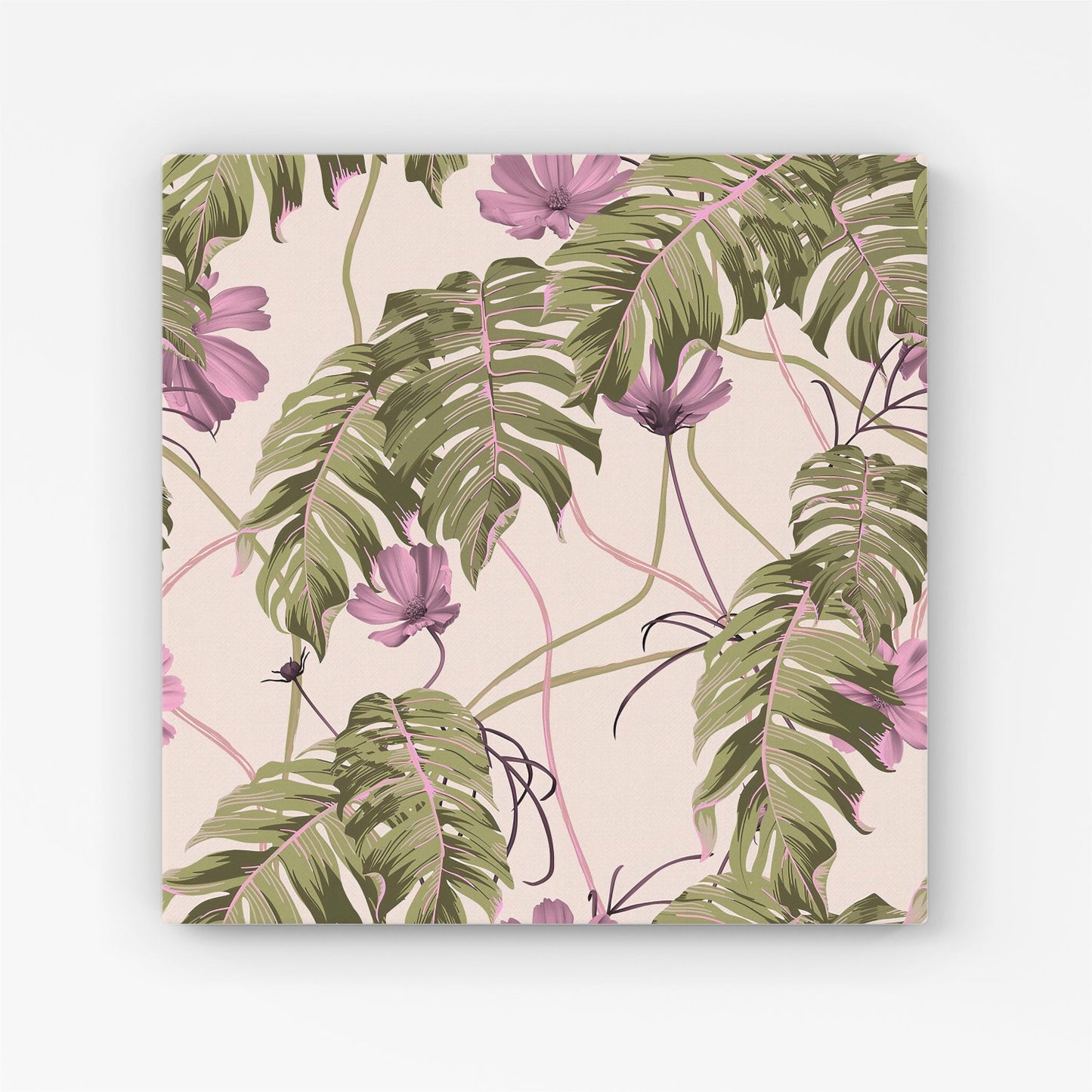 Pink Cosmos Flowers Canvas