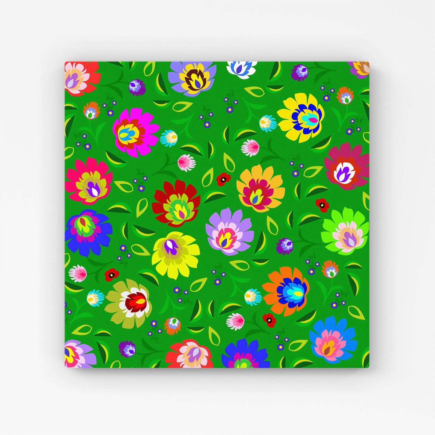 Polish Folk Floral Canvas