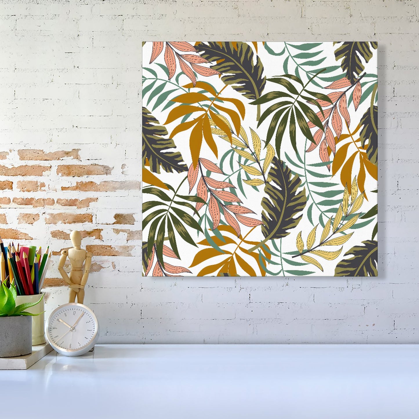 Tropical Leaves Canvas