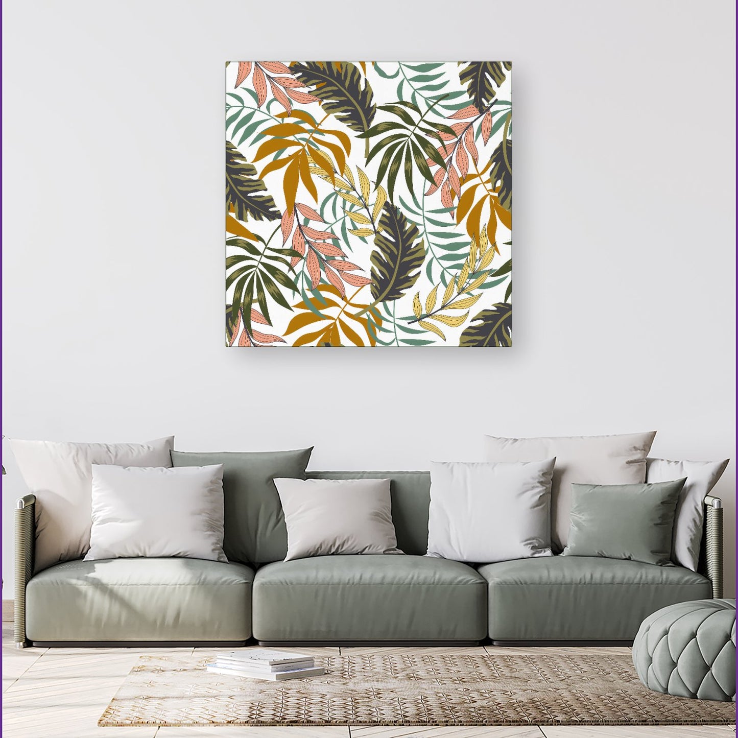 Tropical Leaves Canvas