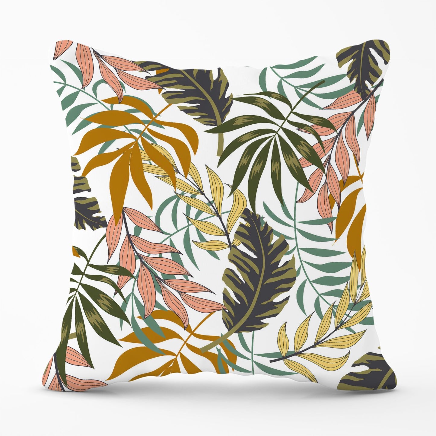 Tropical Leaves Outdoor Cushion