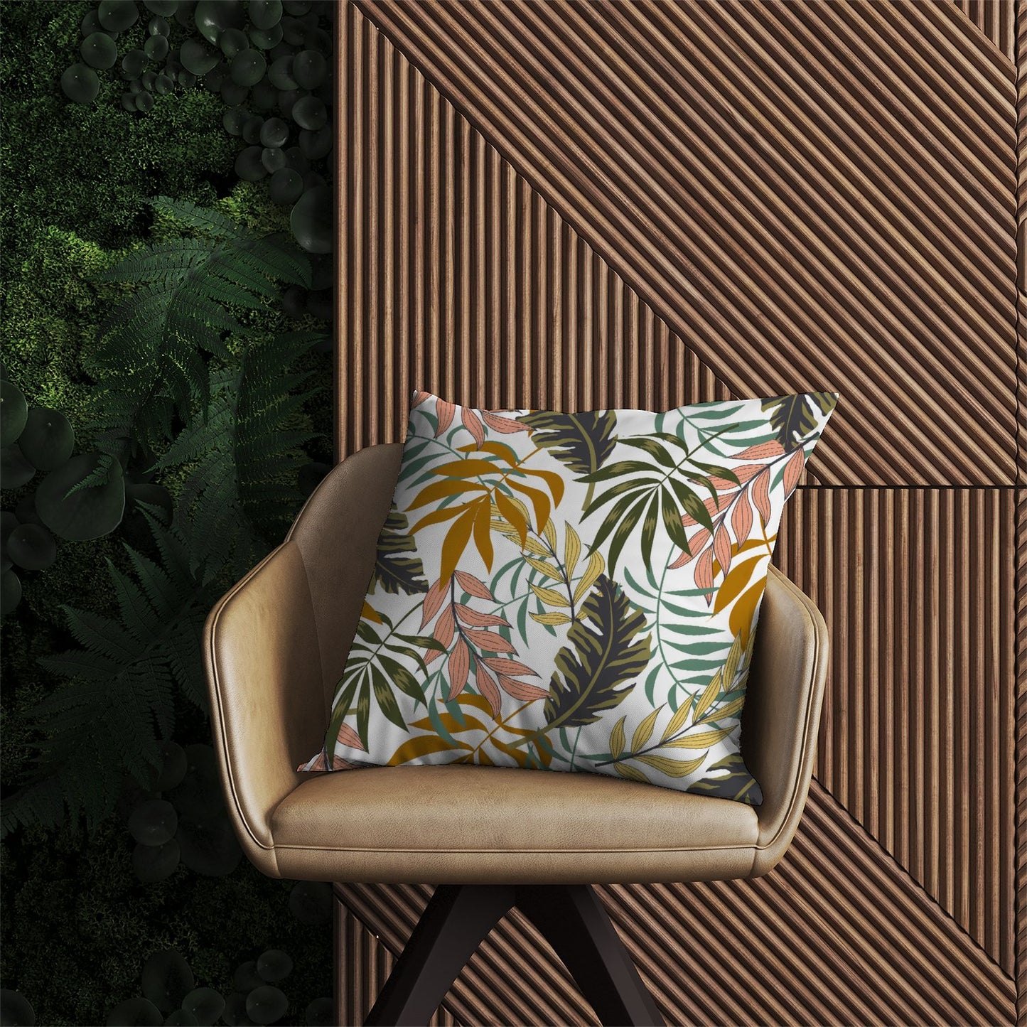Tropical Leaves Outdoor Cushion