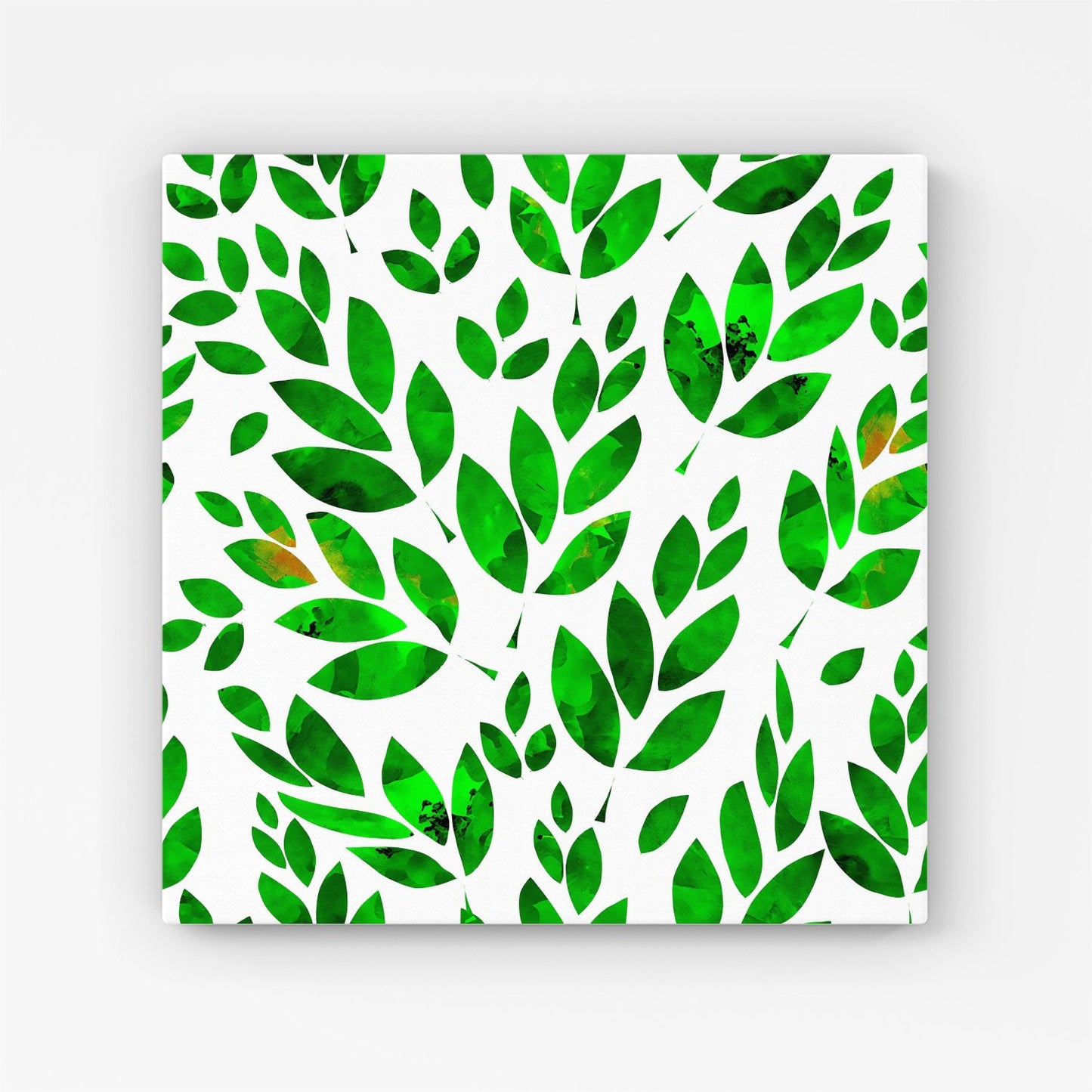 Watercolor Abstract Leaves Canvas