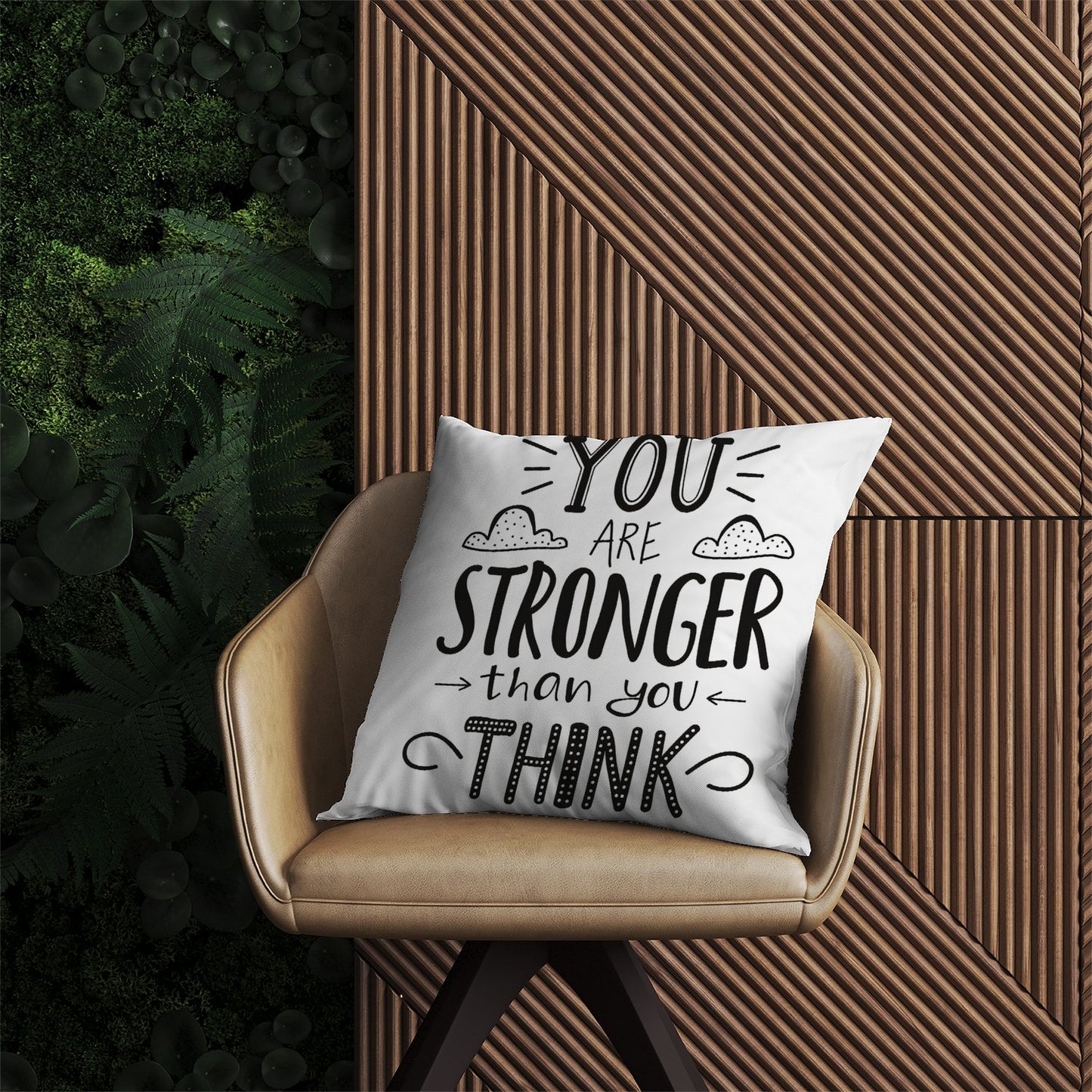 You Are Stronger Than You Think Outdoor Cushion
