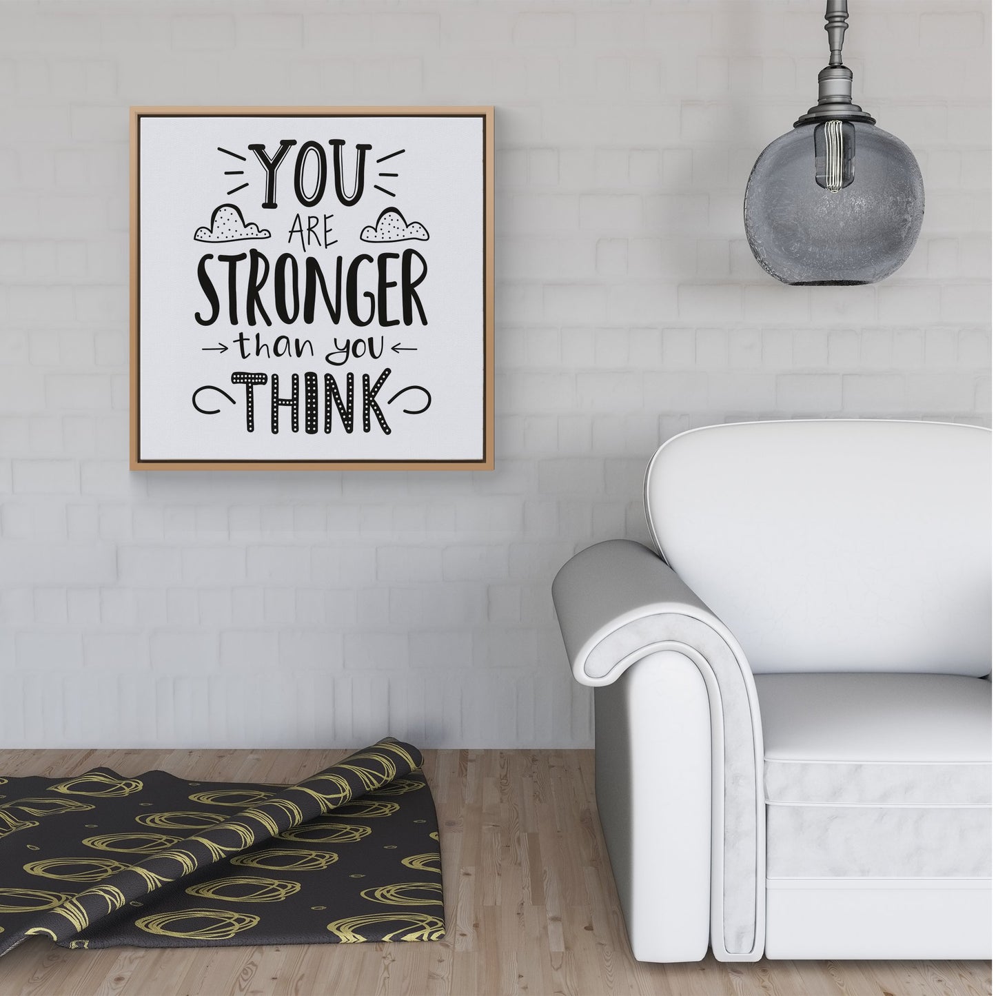 You Are Stronger Than You Think Framed Canvas