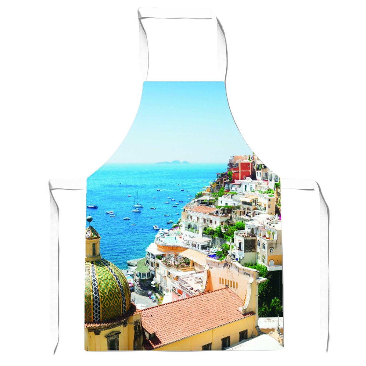Positano With Flowers, Italy Apron