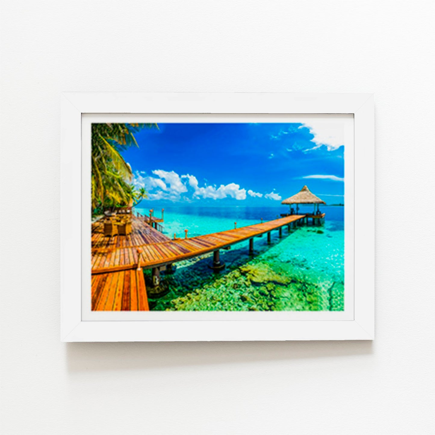 Maldive Beach Resort Art Prints