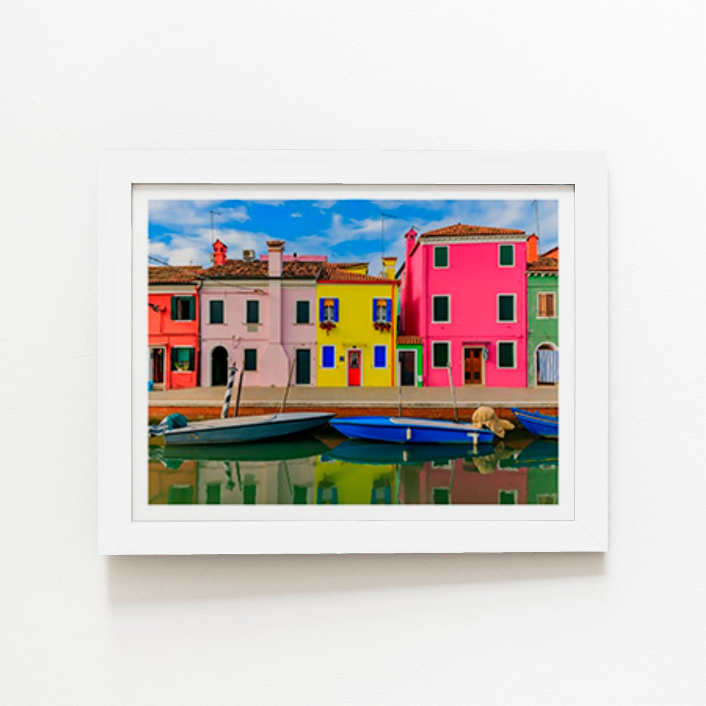 Bright And Colorful Houses In Burano Island Art Prints