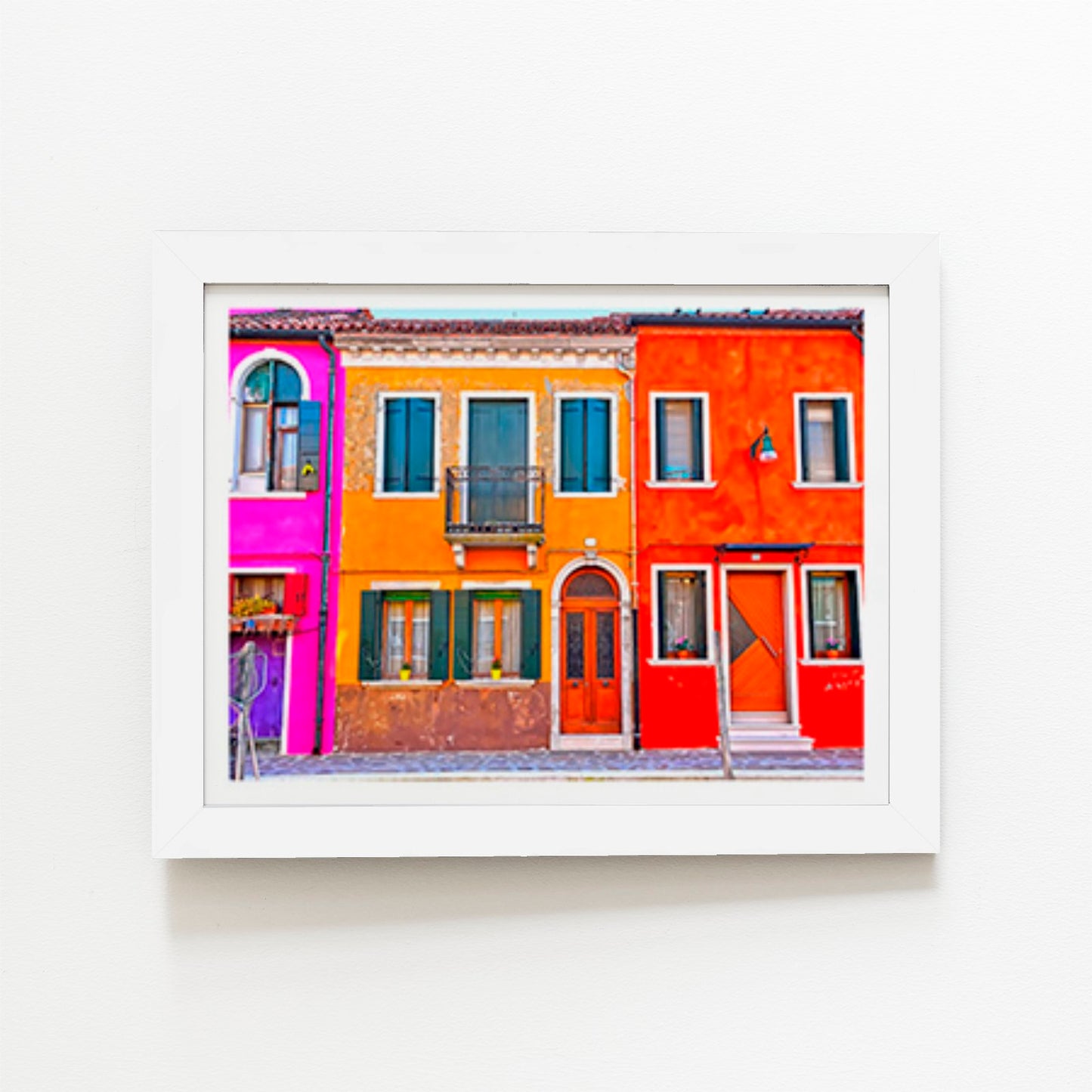 Colourful Houses In Burano, Venice, Italy Art Prints