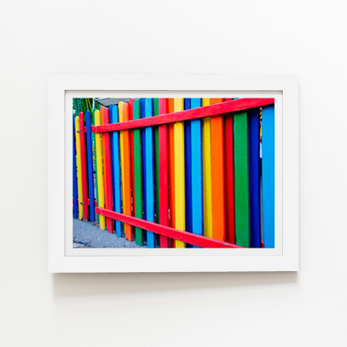 Colourful Fence Art Prints