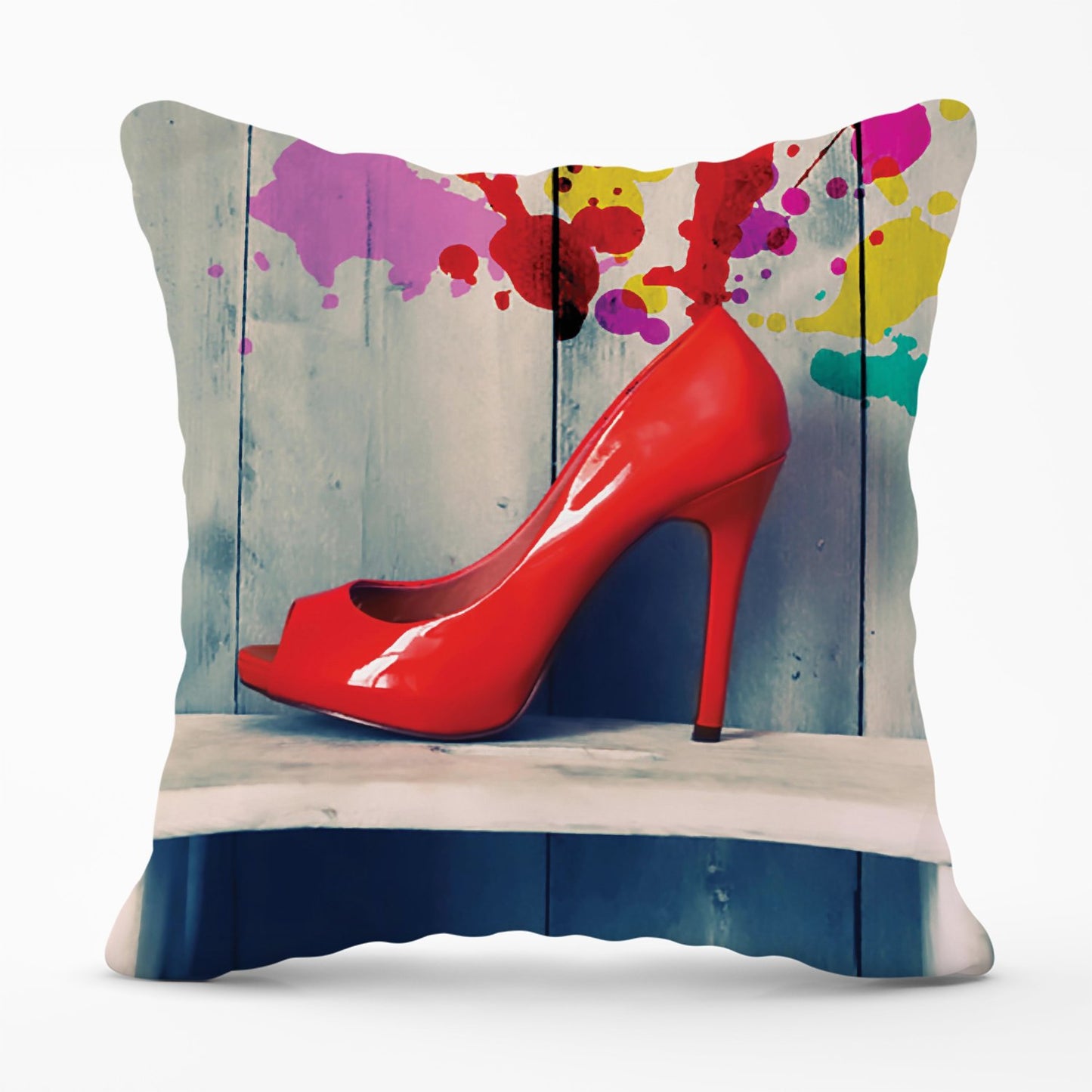 Retro Red Shoes Outdoor Cushion