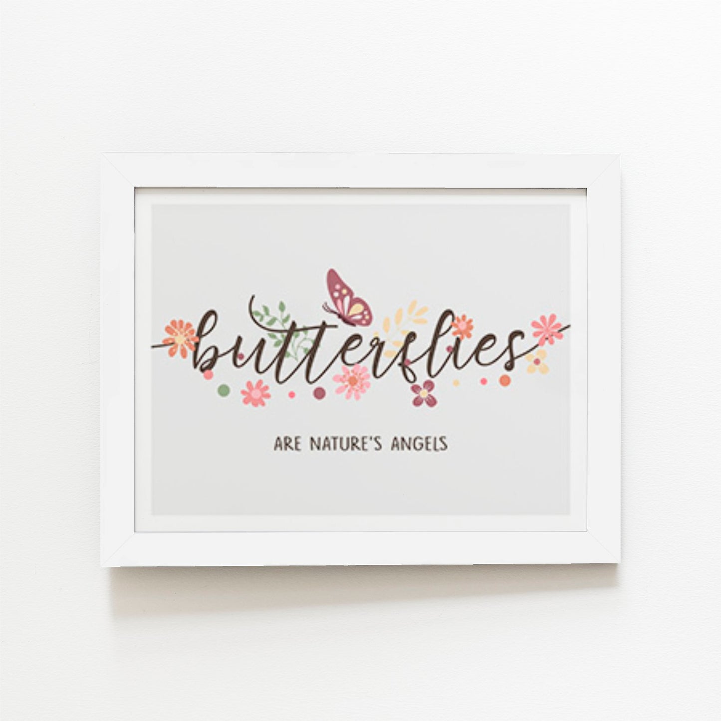Butterflies Are Natures Angles Art Prints