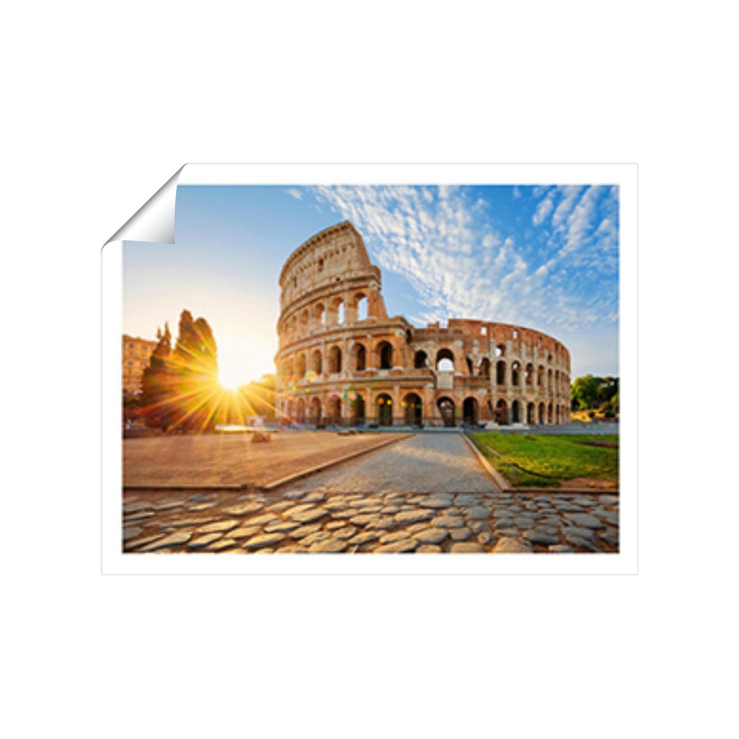 Colosseum In Rome At Sunrise Art Prints