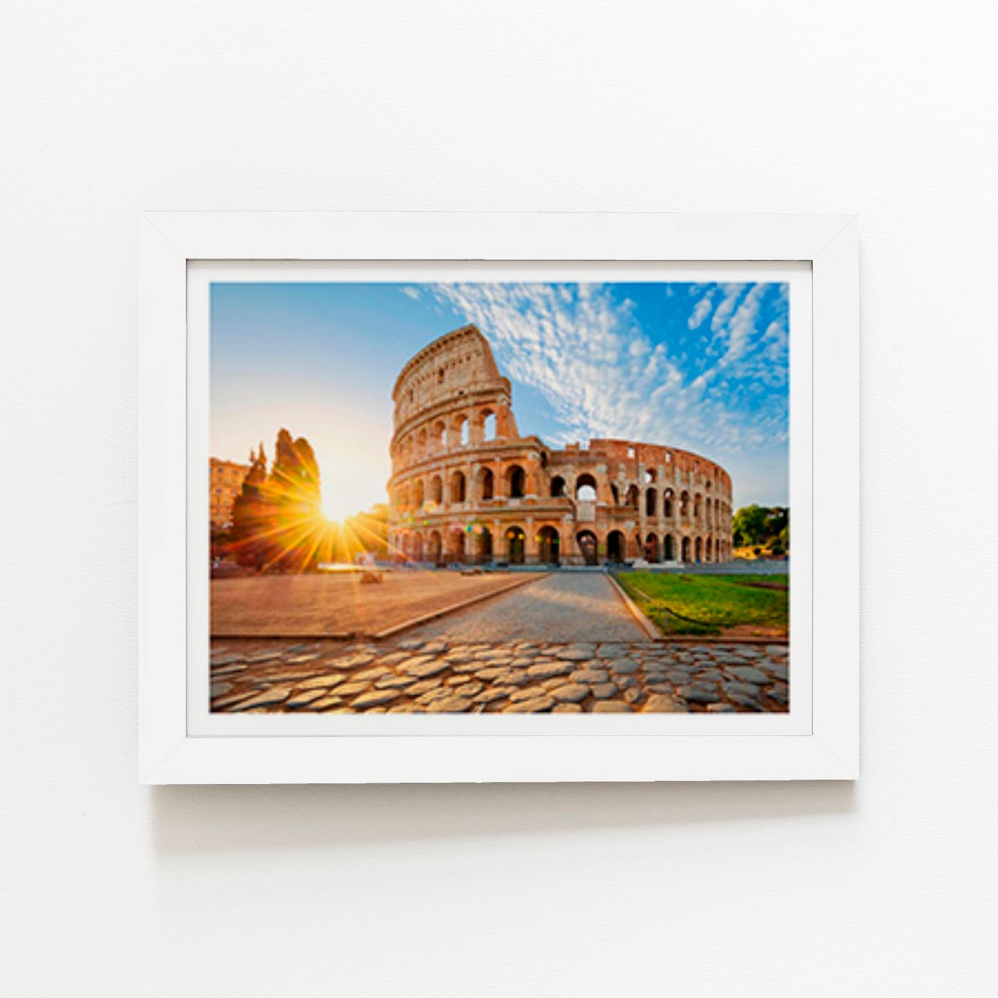 Colosseum In Rome At Sunrise Art Prints