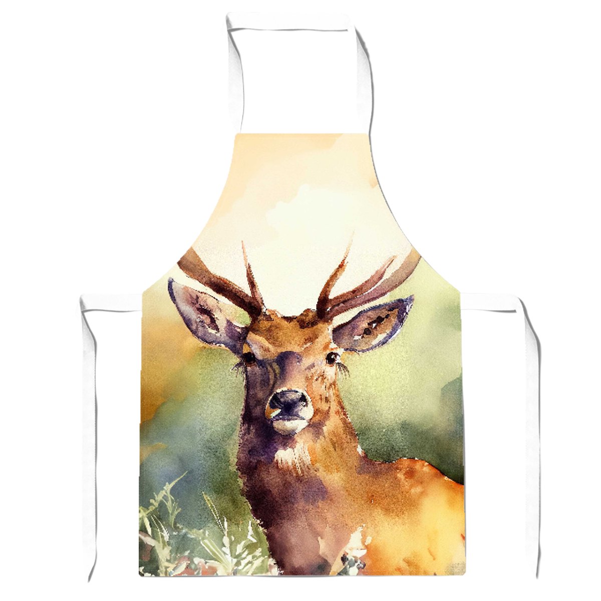 Splendid Stag Watercolour Apron