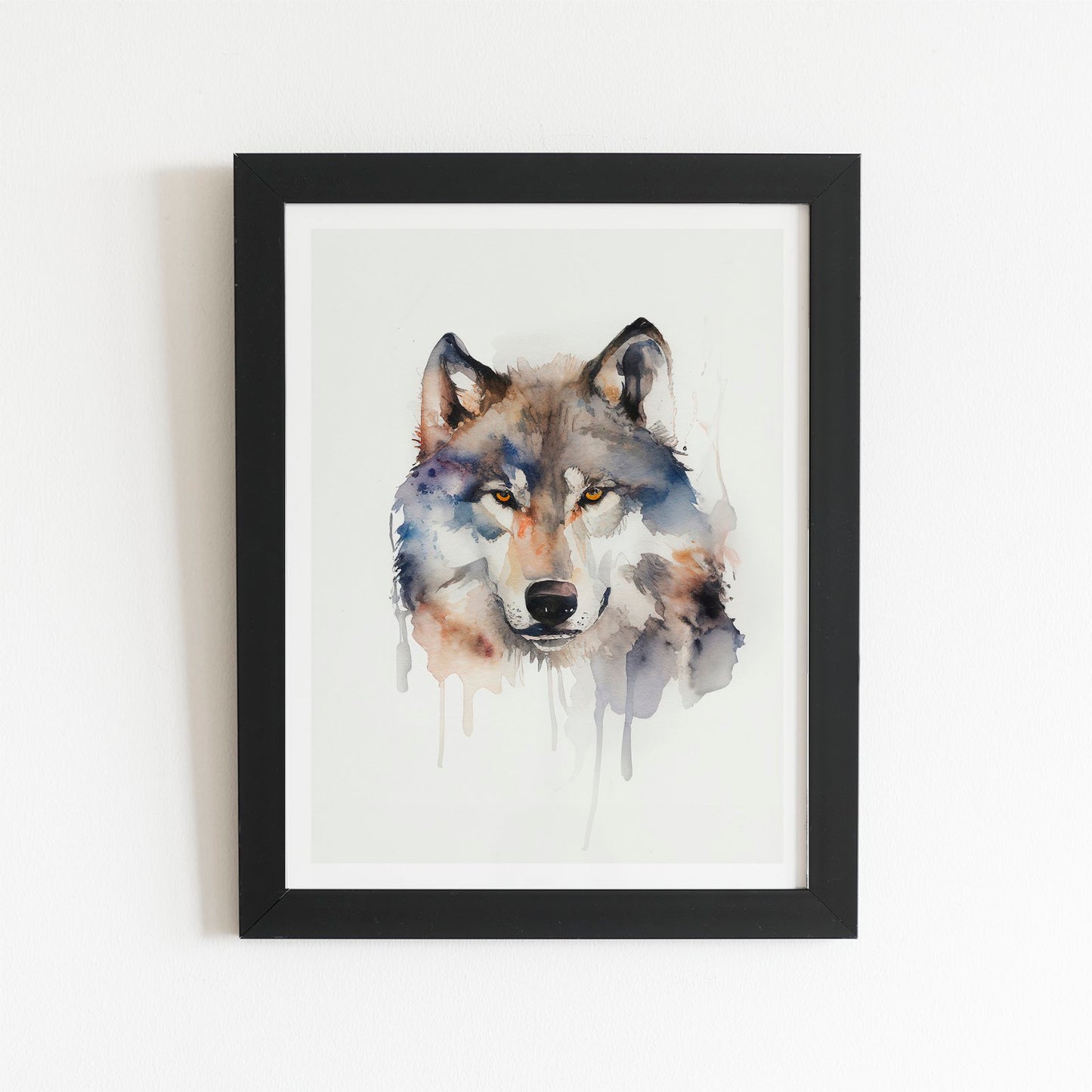 Wolf Watercolour Art Prints