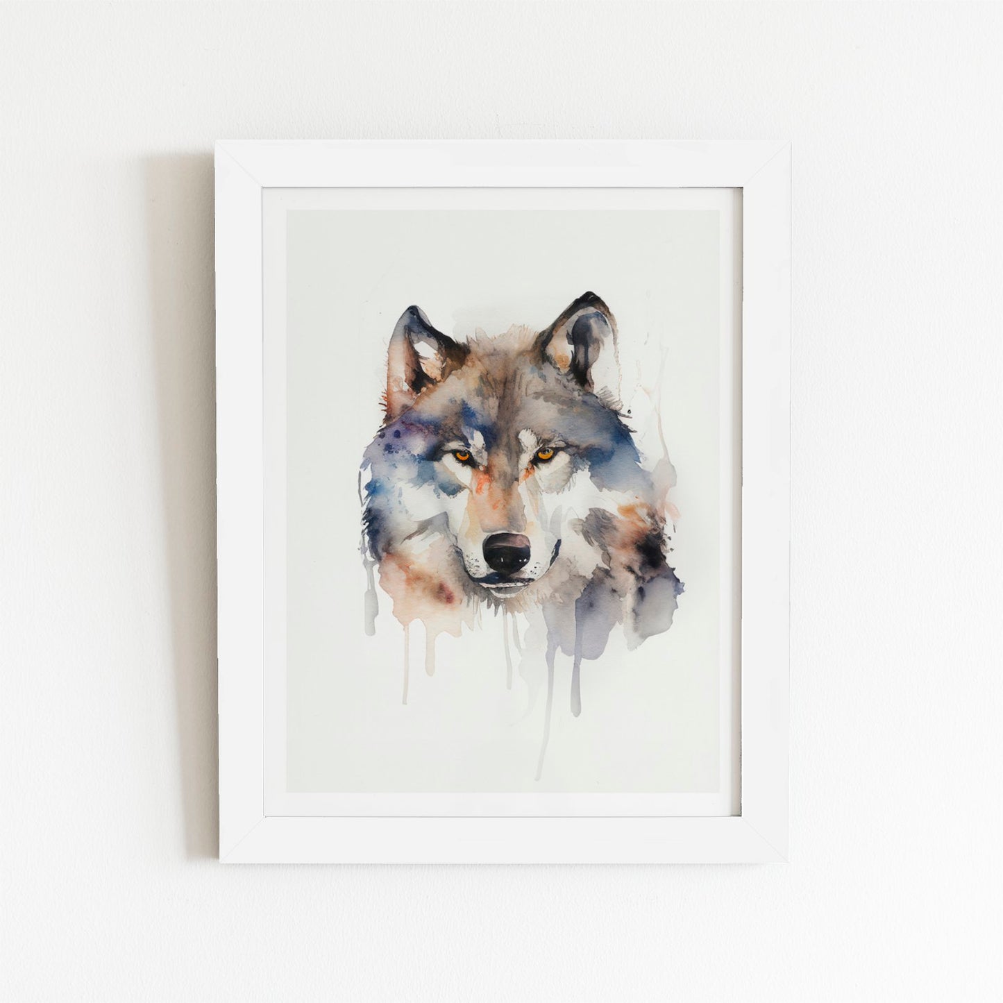 Wolf Watercolour Art Prints