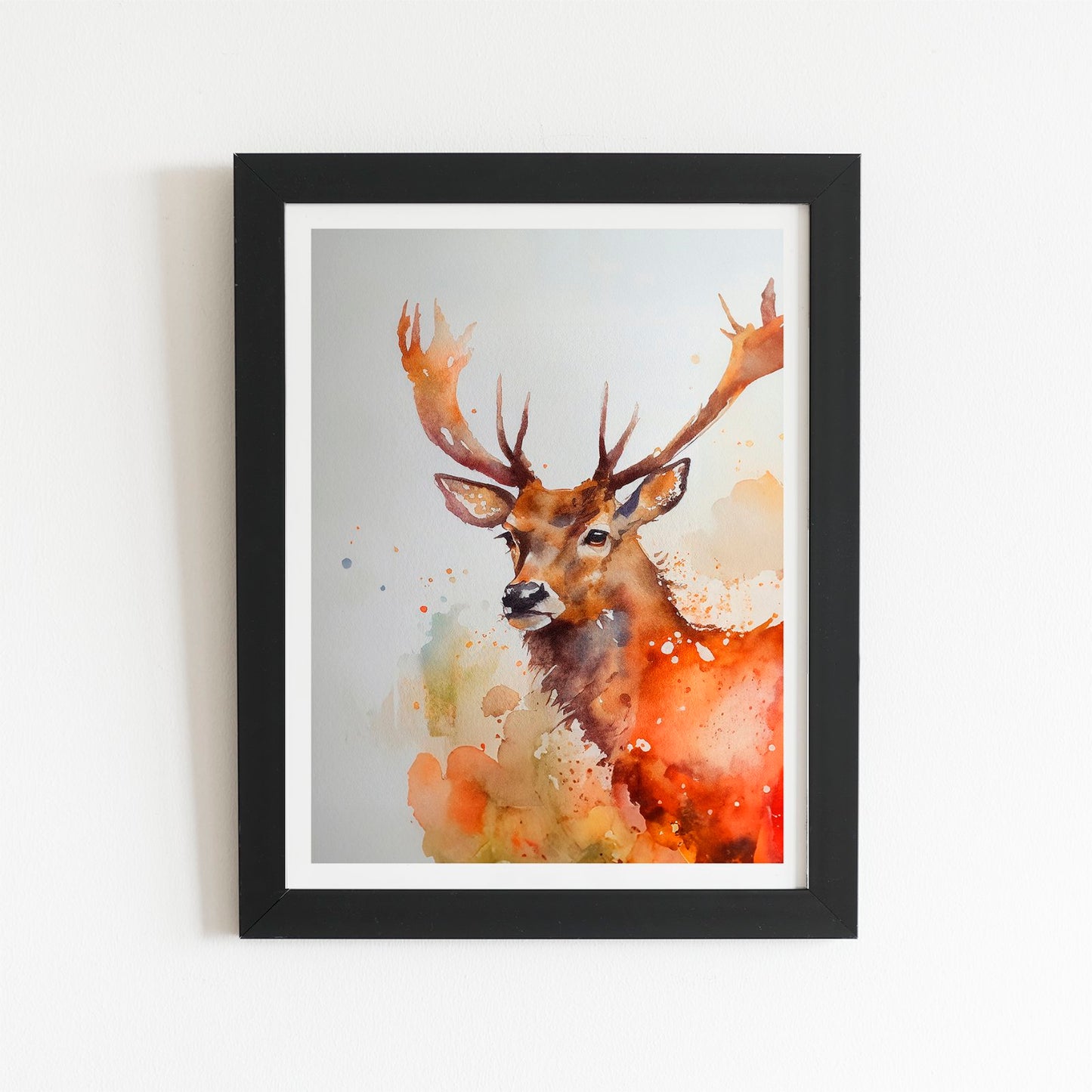 Majestic Stag Watercolour Art Prints